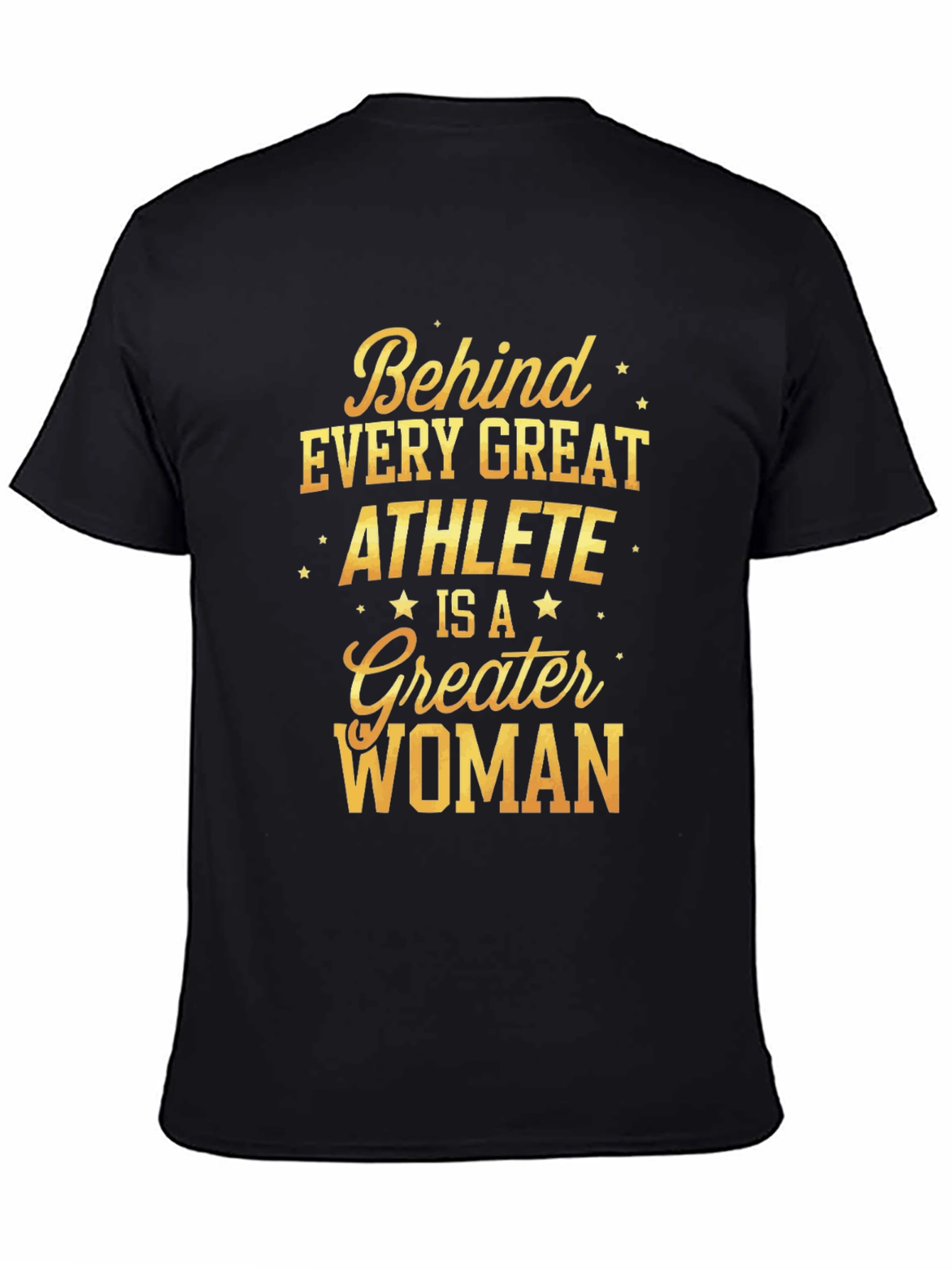 Black Behind Every Great Athlete T-Shirt view 4