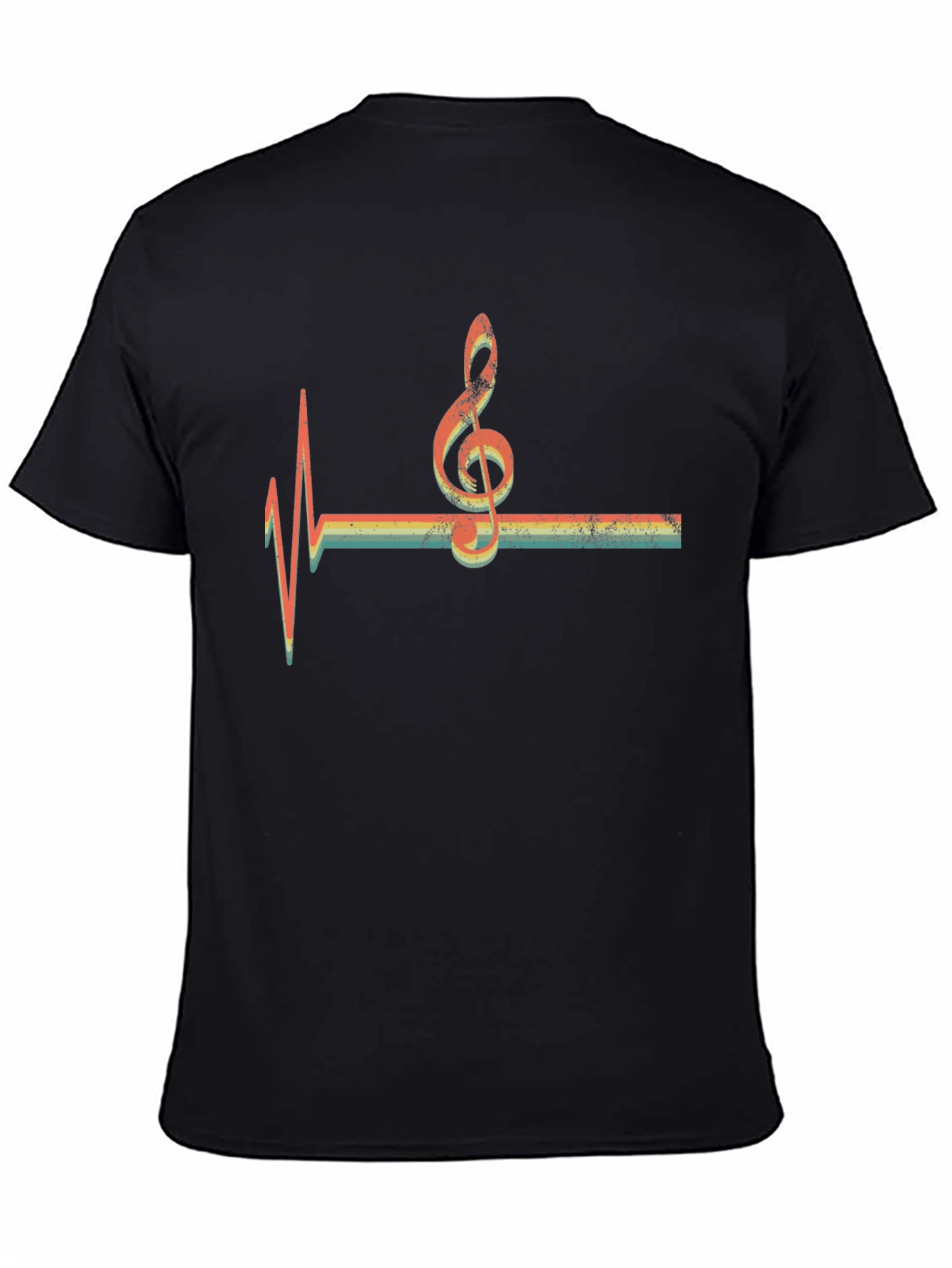 Black Music Heartbeat T-Shirt view 4