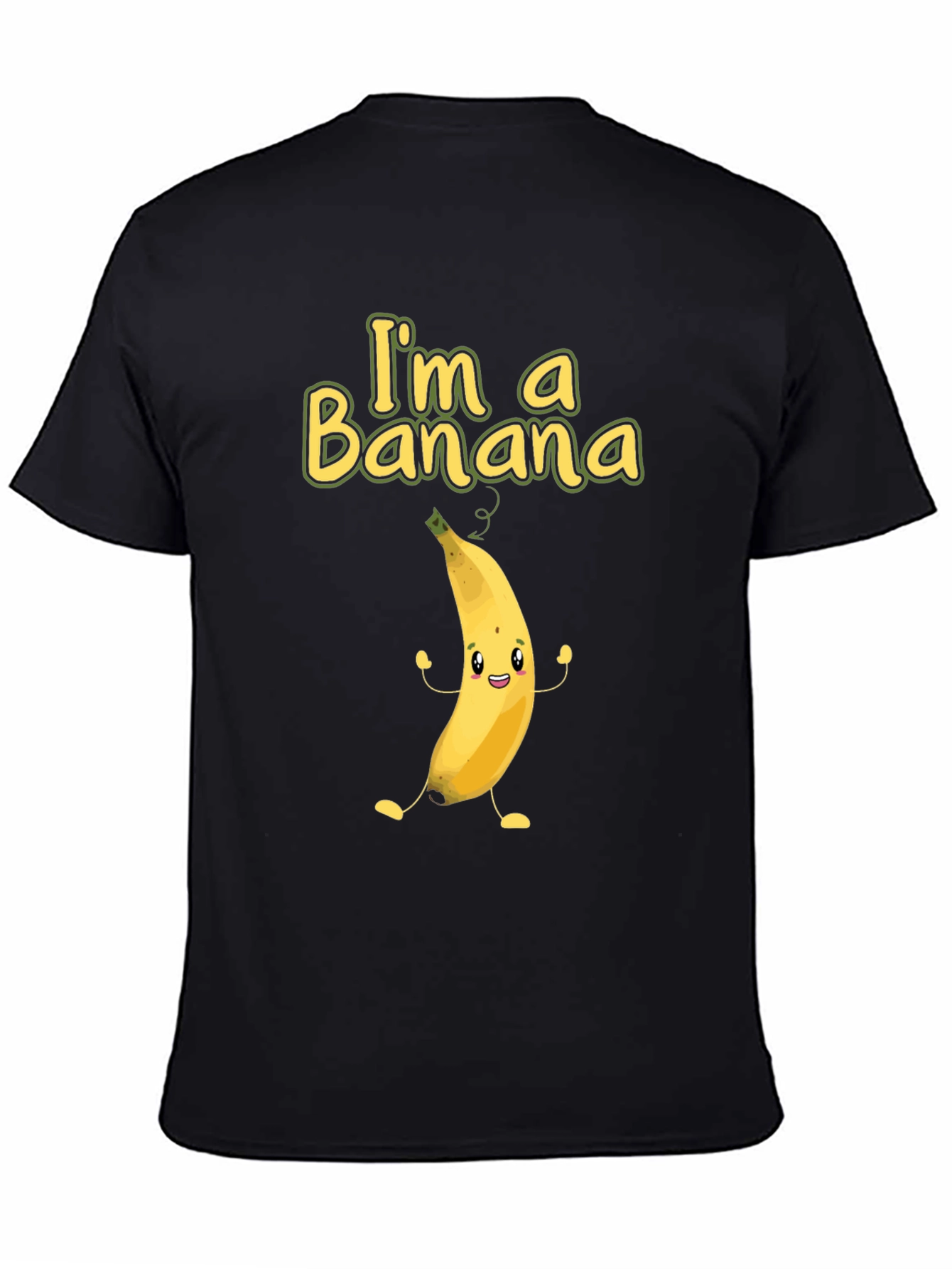 Black I'm a Banana Funny Graphic Tee view 4