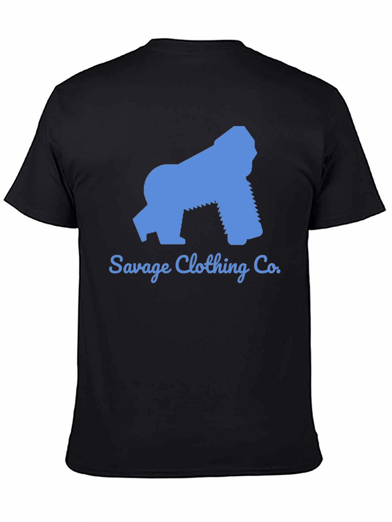 Black Savage Clothing Co. Gorilla Graphic Tee - Black view 4