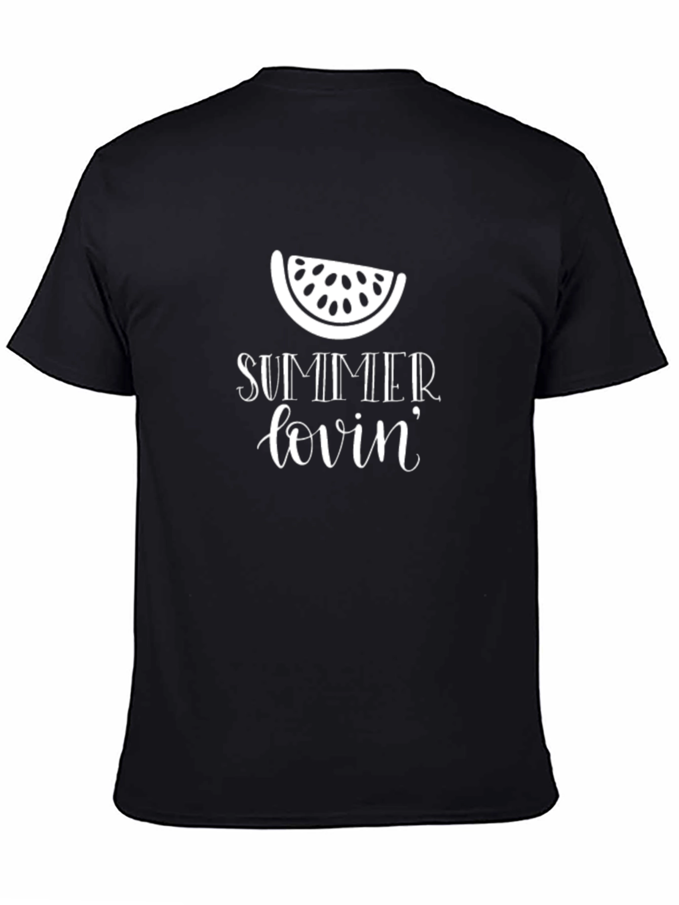 Black Summer Lovin' Graphic Tee - Black Casual Shirt view 4