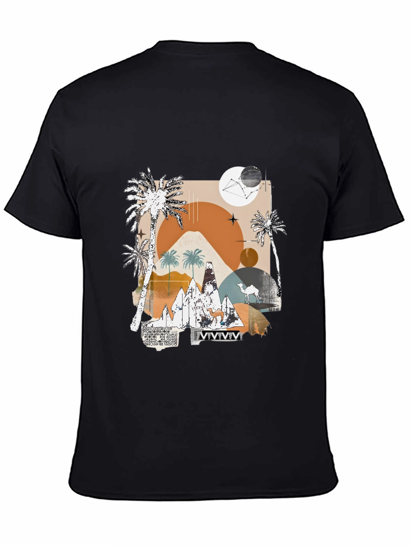 Black Desert Graphic Tee - Modern Abstract Design view 4