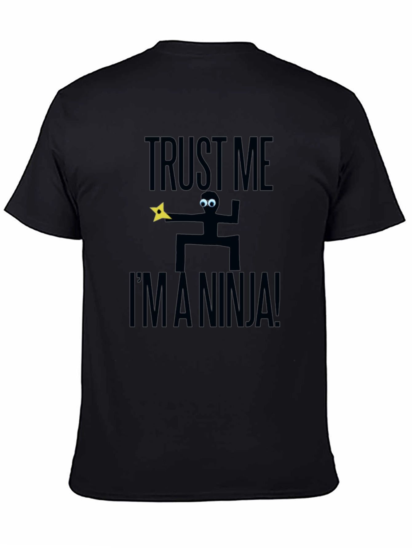 Black Trust Me I'm A Ninja Graphic T-Shirt view 4
