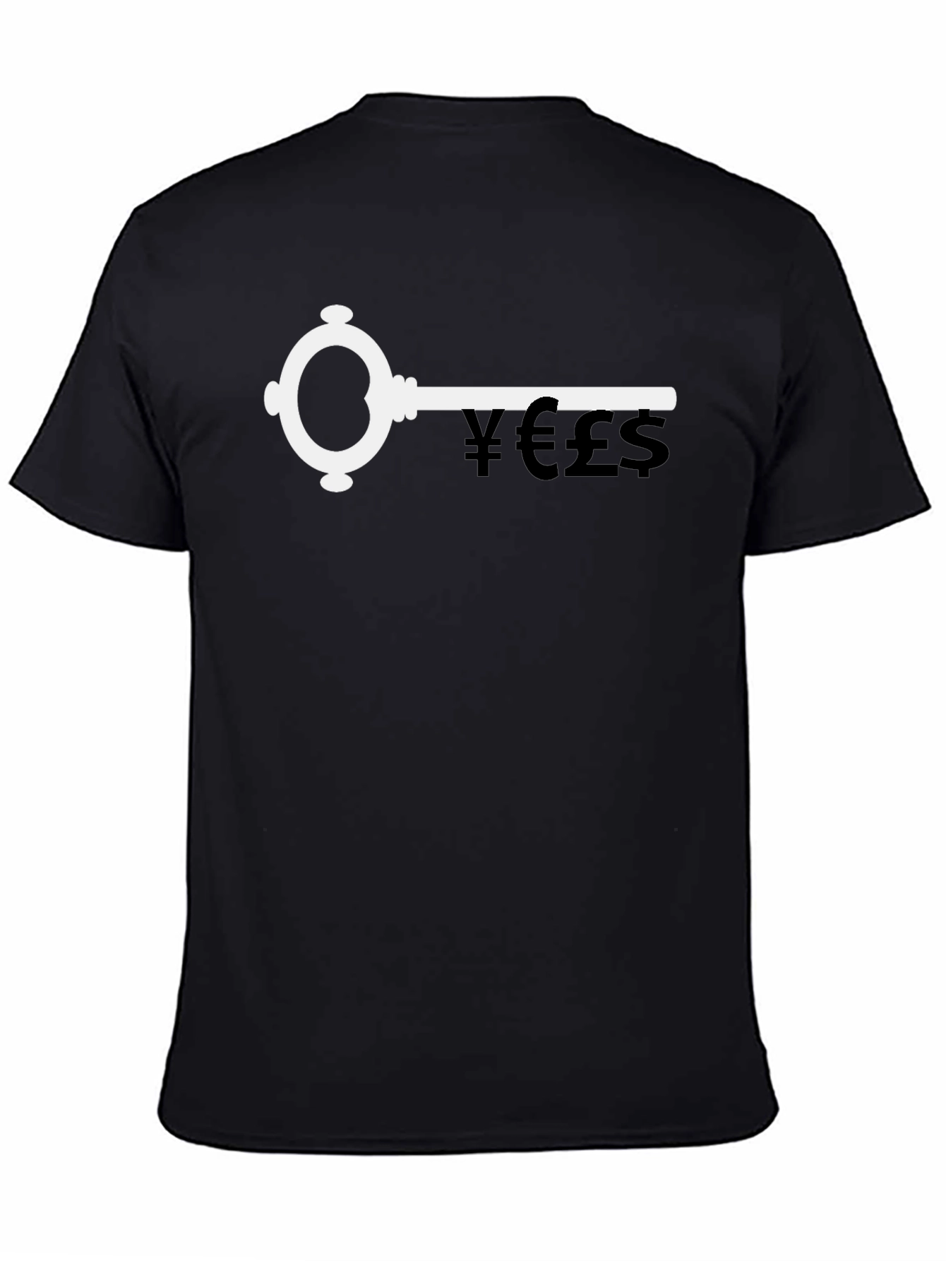 Black Money Key Graphic Tee - Unlock Your Fortune! view 4