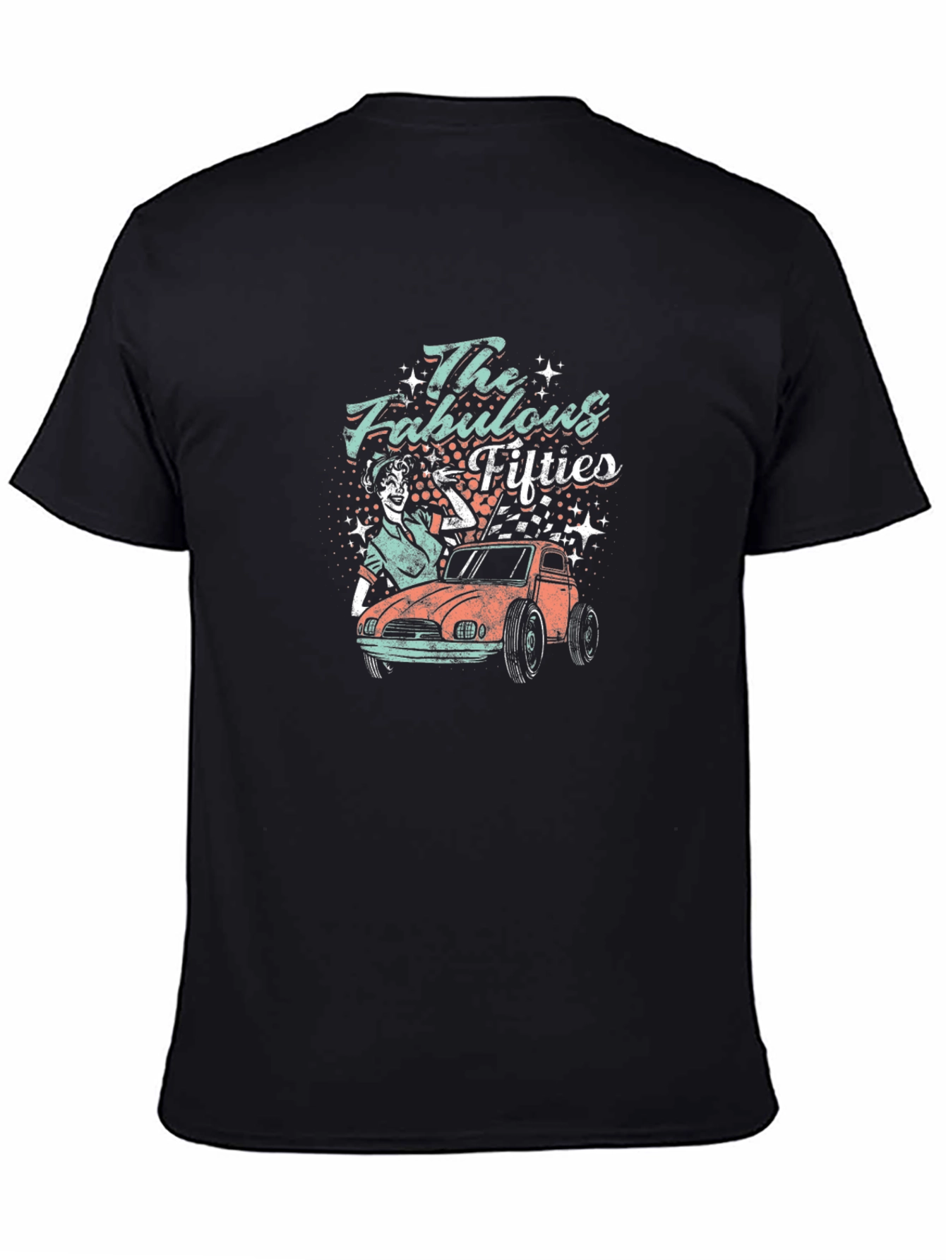 Black Fabulous Fifties Graphic T-Shirt view 4