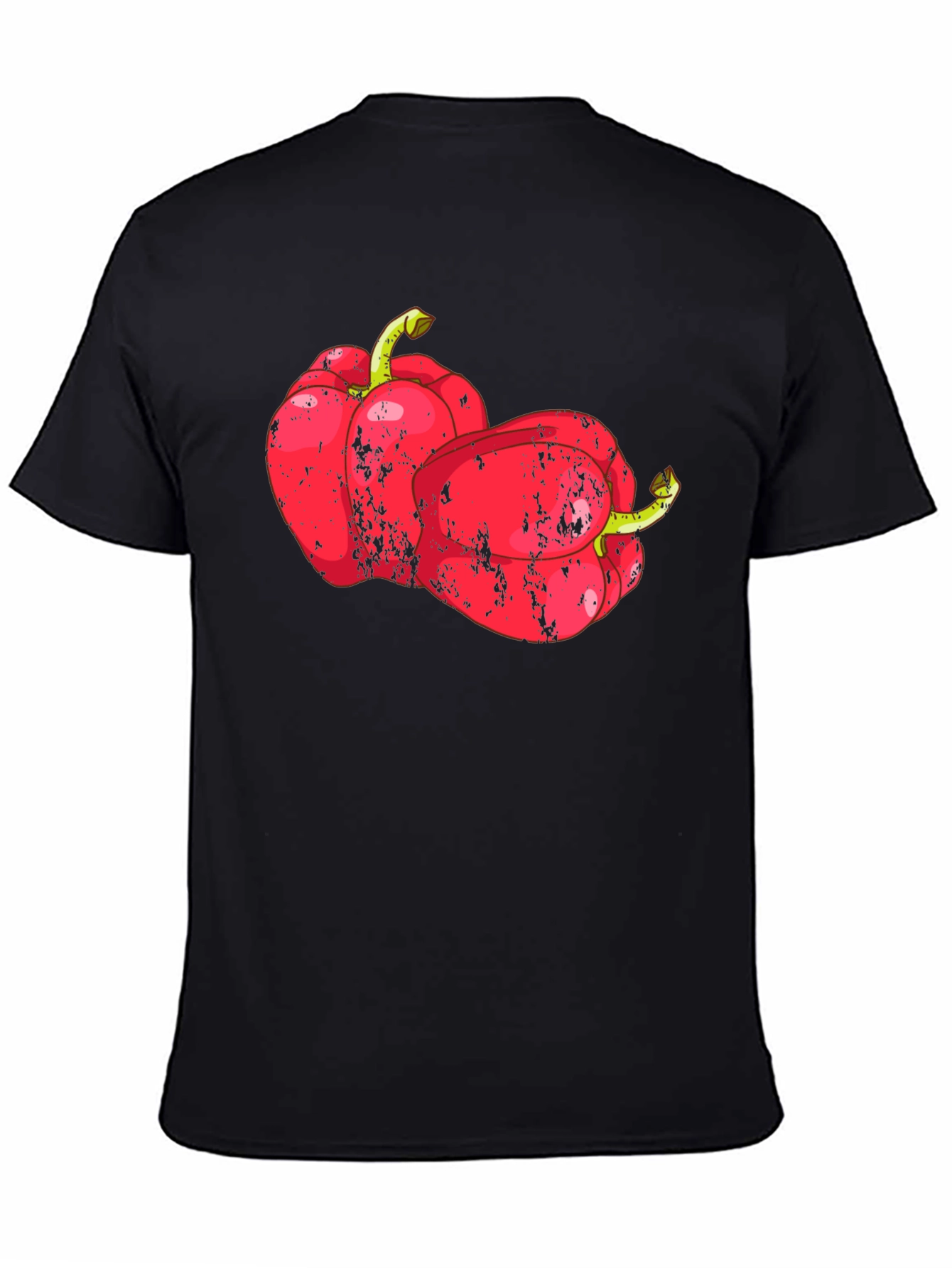 Black Red Pepper Graphic T-Shirt - Unique Design view 4