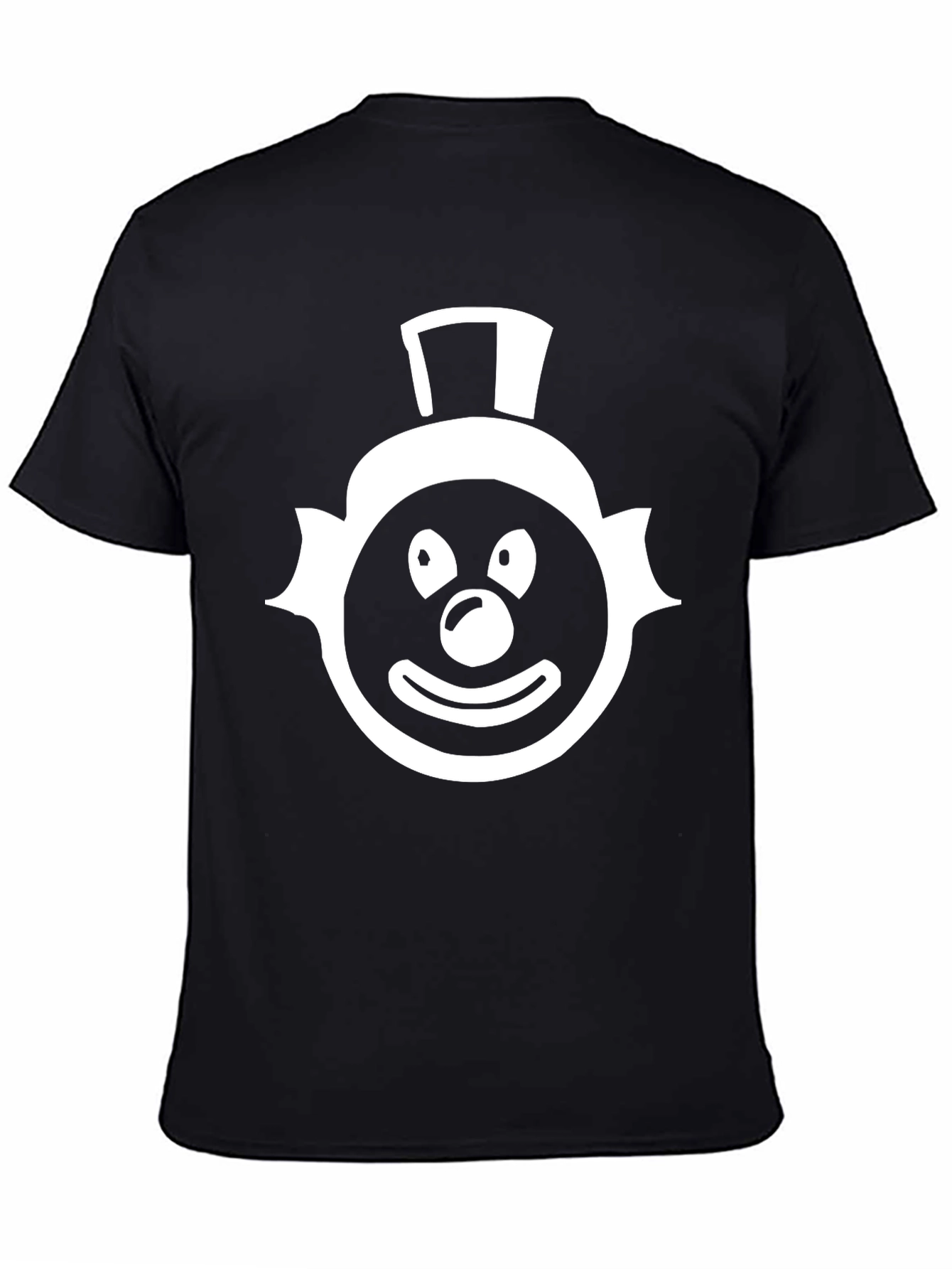 Black Clown Face Graphic Tee - Mens Black T-Shirt view 4