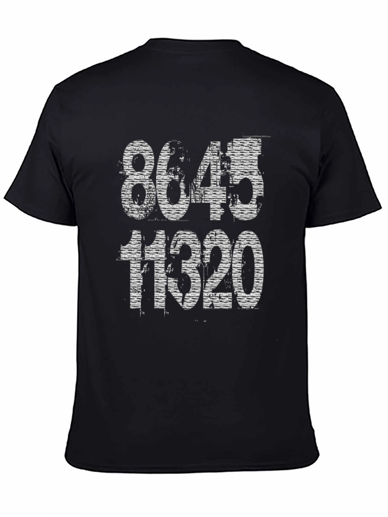 Black 8645 11320 Graphic Tee - Political Statement T-Shirt view 4