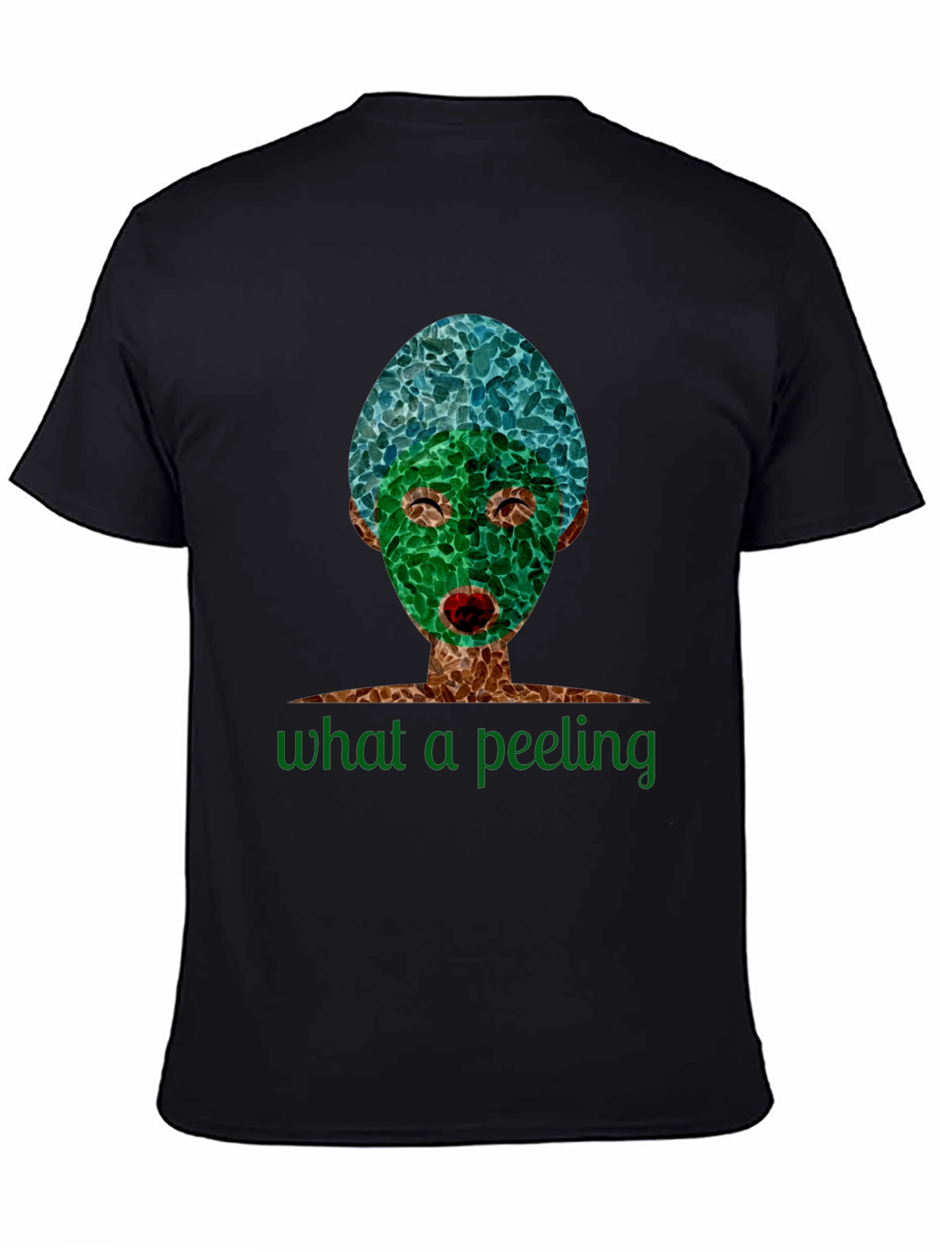 Black What a Peeling T-Shirt - Unique Spa Day Design view 4