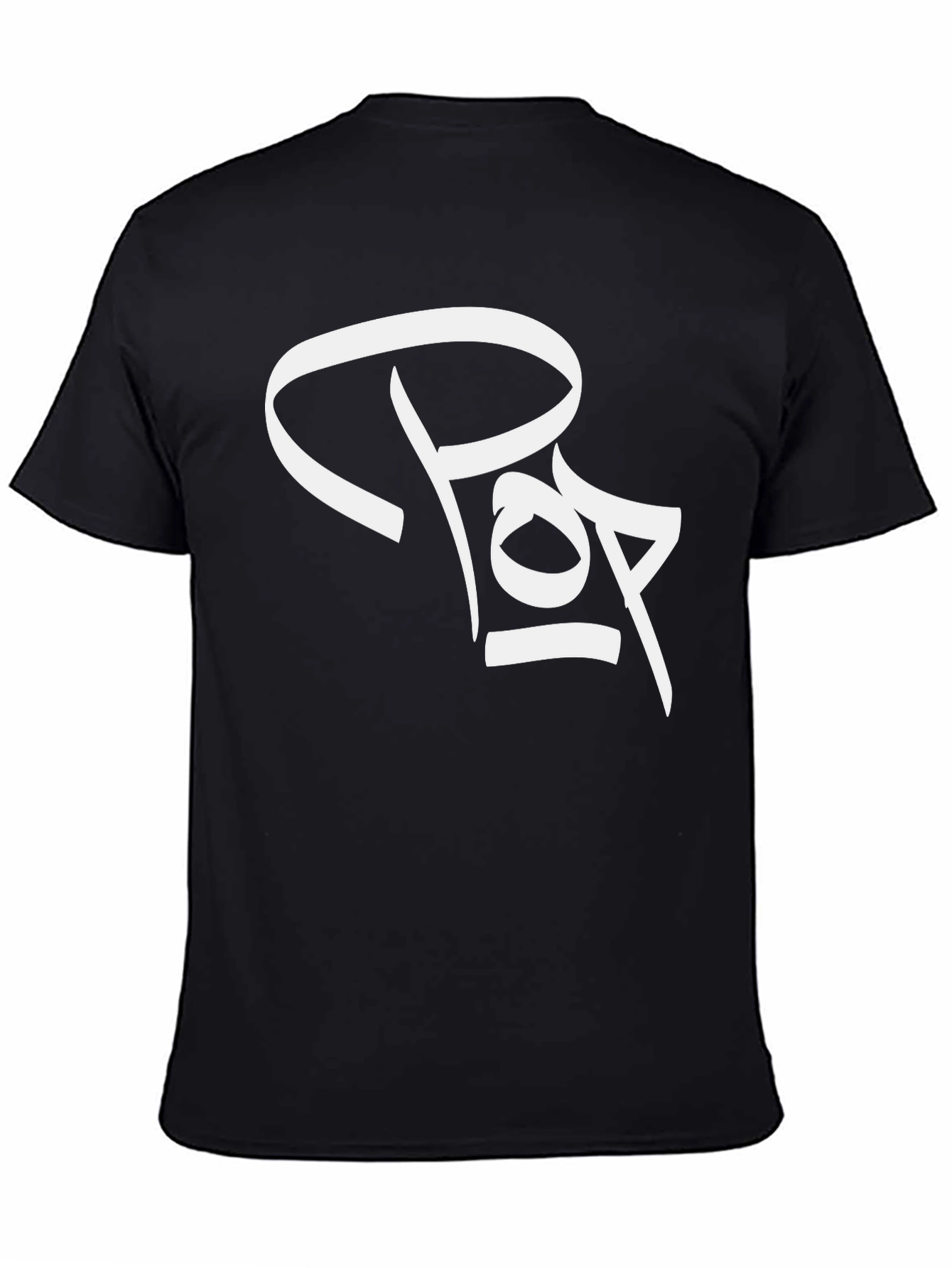 Black Pop Graphic Print Black T-Shirt view 4