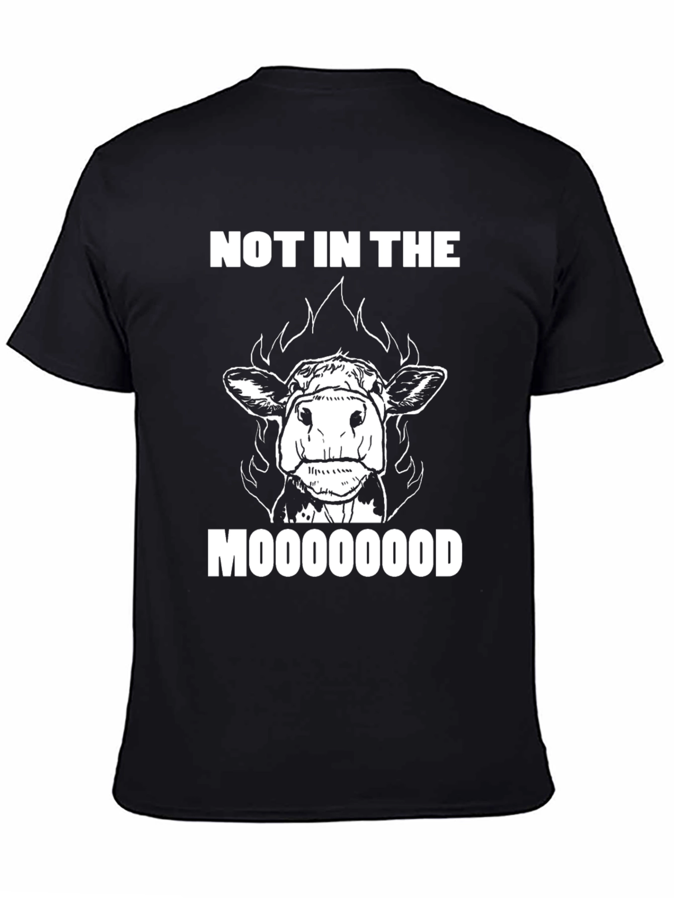 Black Not in the Mooood Graphic Tee view 4
