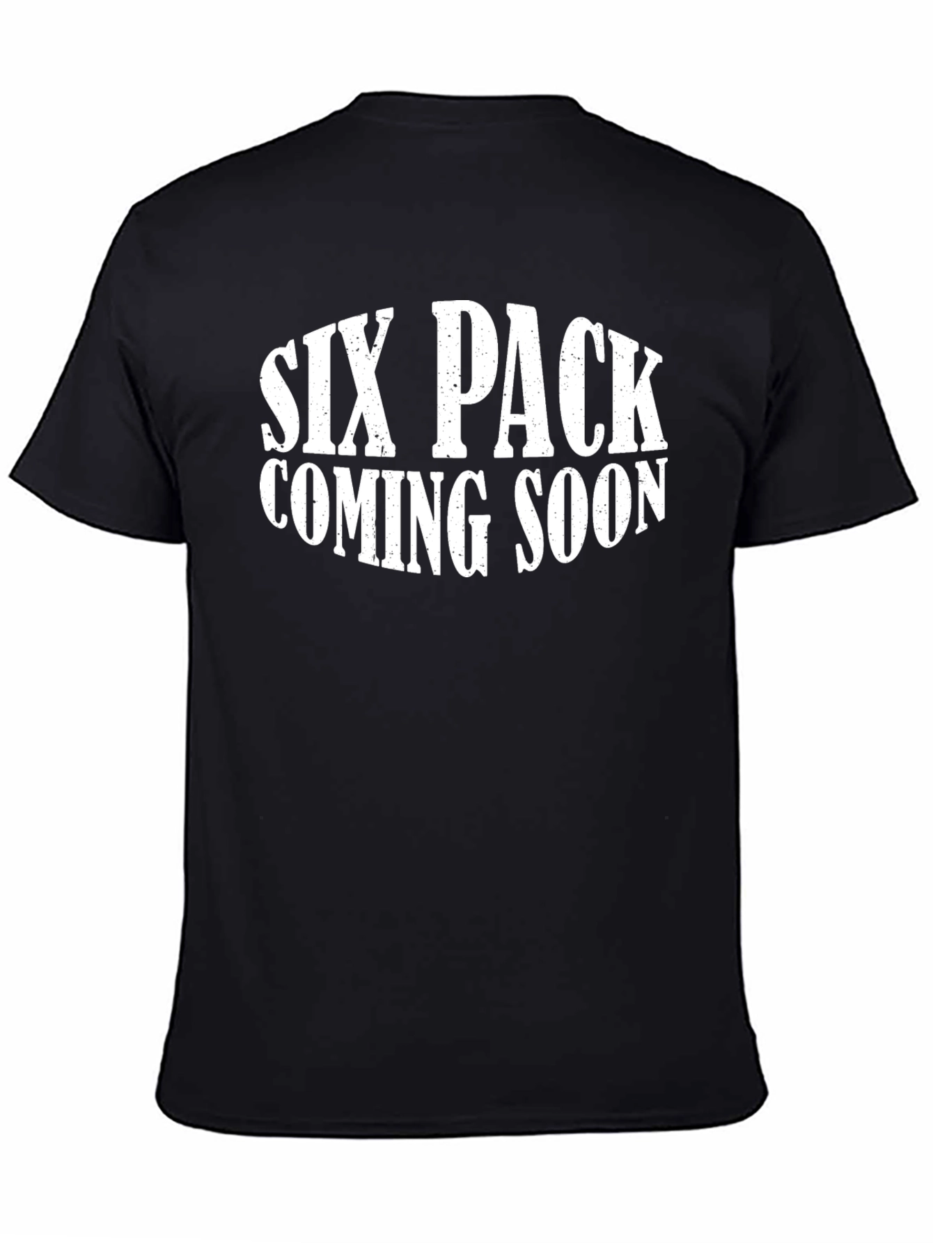Black Six Pack Coming Soon Men's T-Shirt view 4
