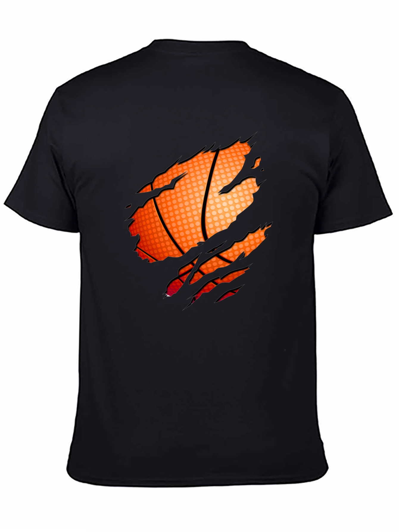 Basketball Graphic Black T-Shirt - 4