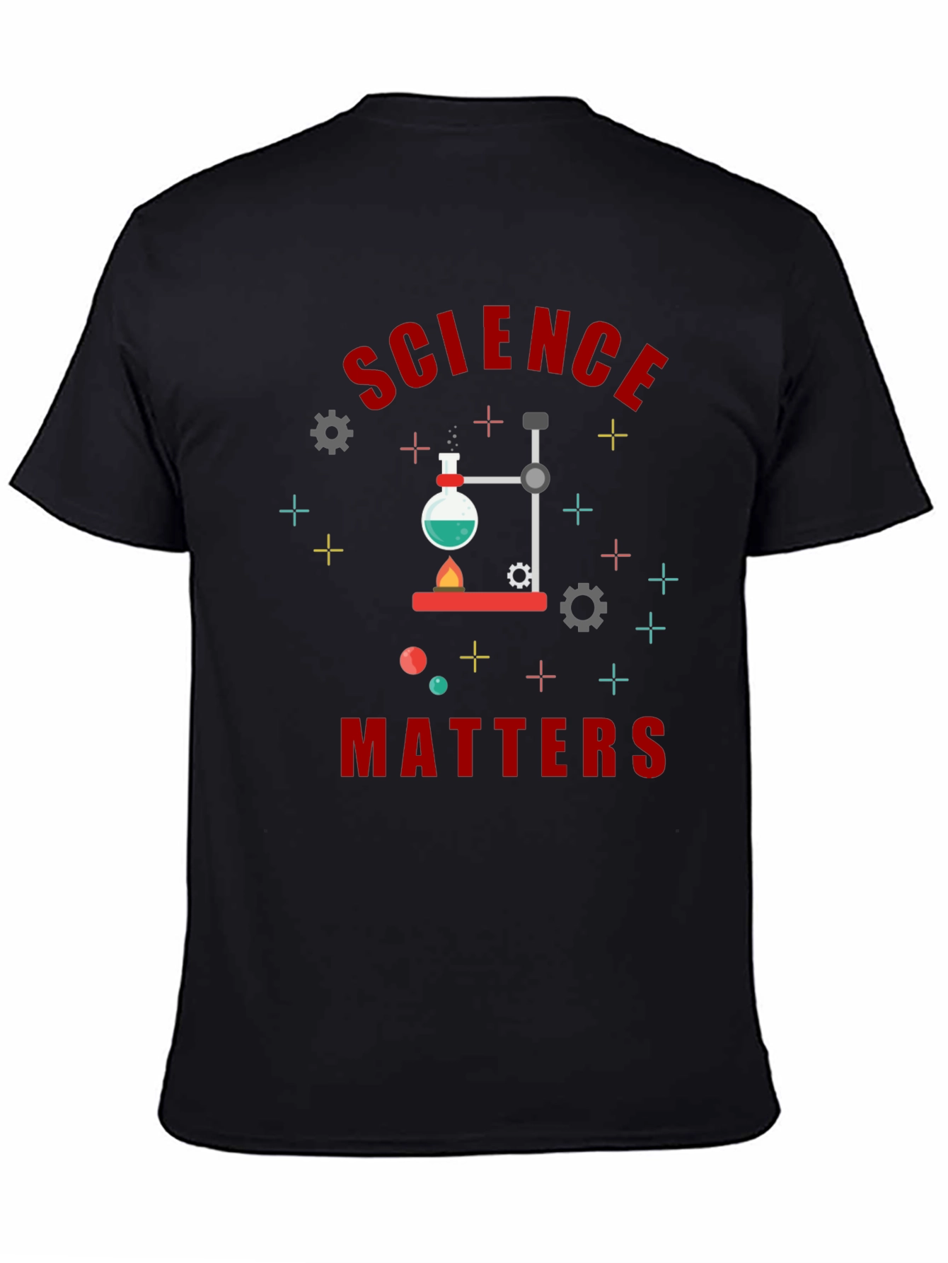 Black Science Matters Graphic Tee - Lab Experiment Design view 4