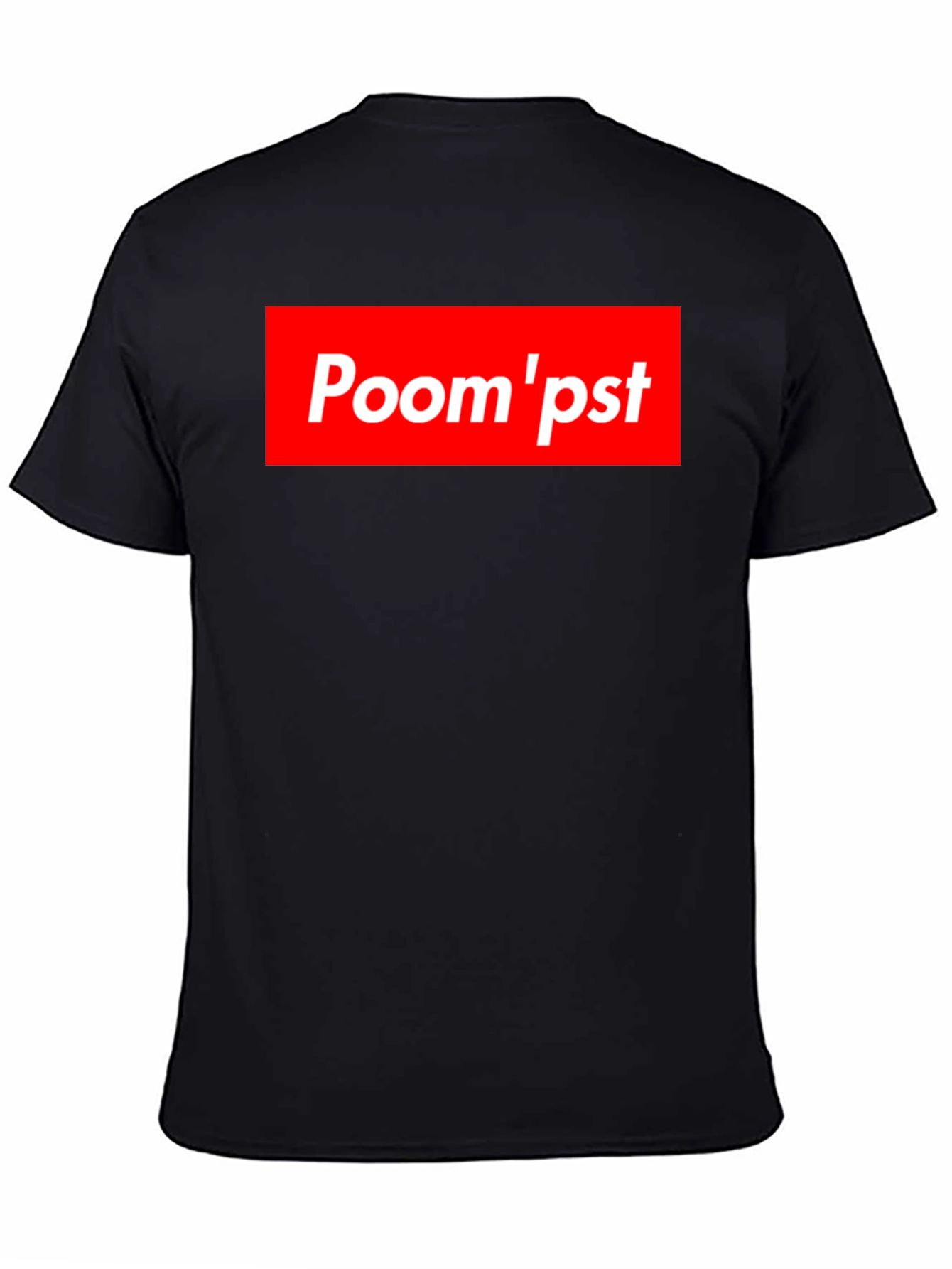 Black Poom'pst Graphic Tee - Bold Statement Style view 4