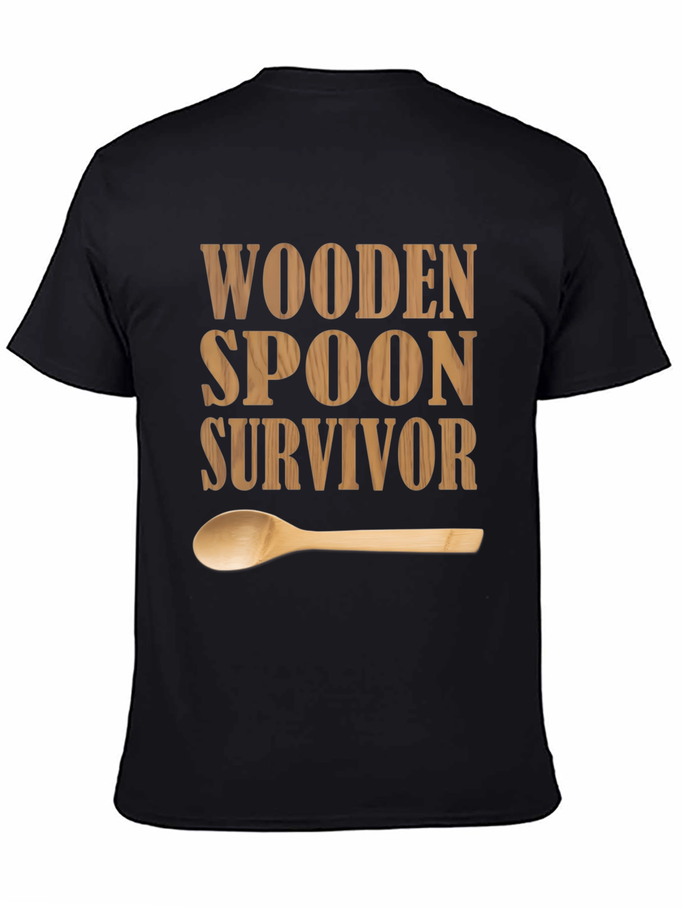 Black Wooden Spoon Survivor Graphic T-Shirt view 4
