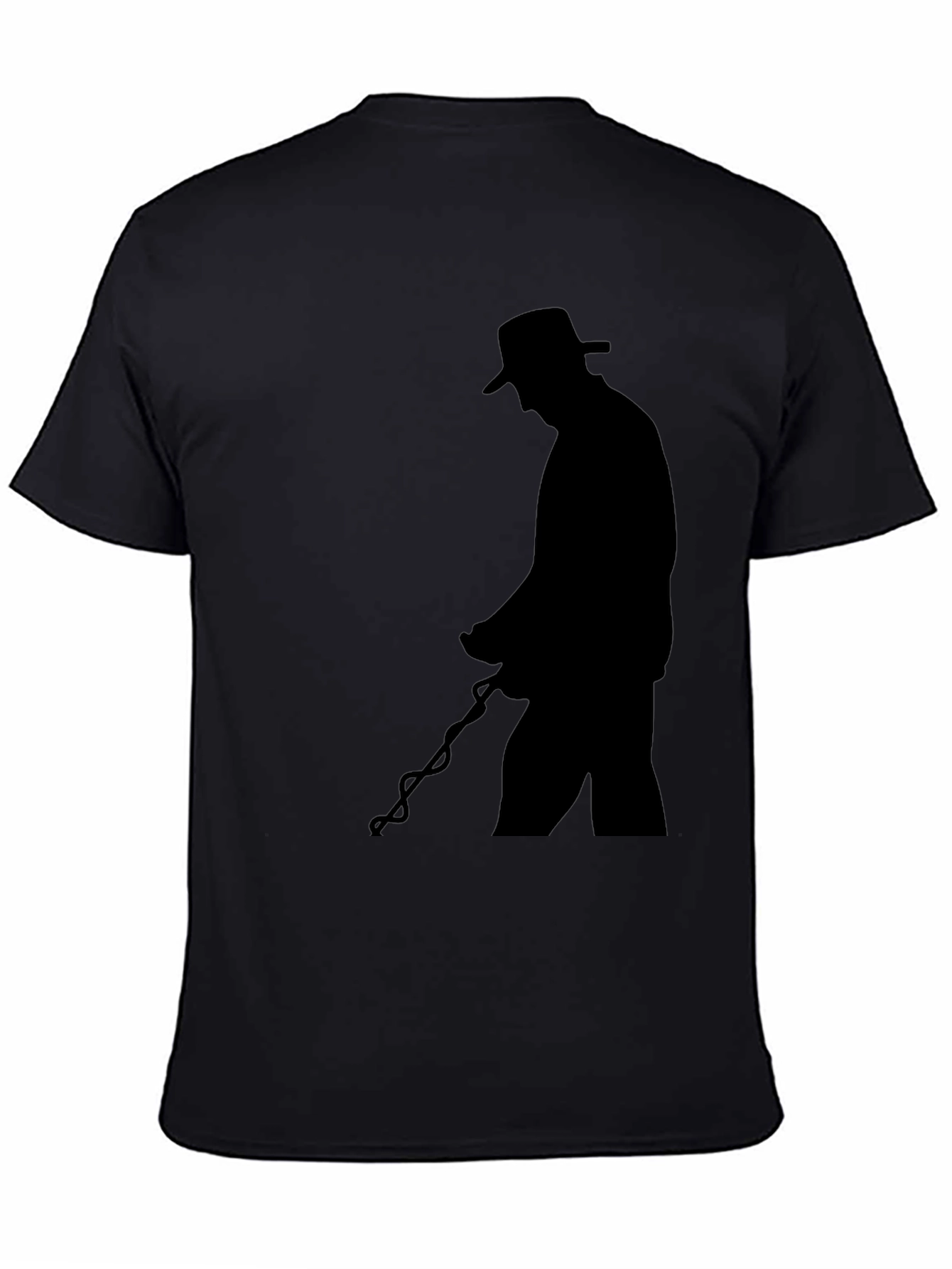 Black Black Silhouette Graphic T-Shirt view 4