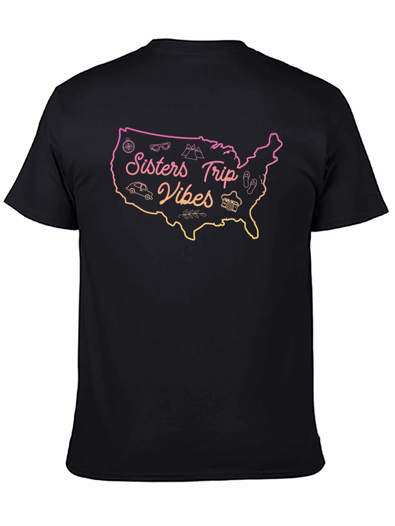 Sisters Trip Vibes USA Graphic Tee - 4