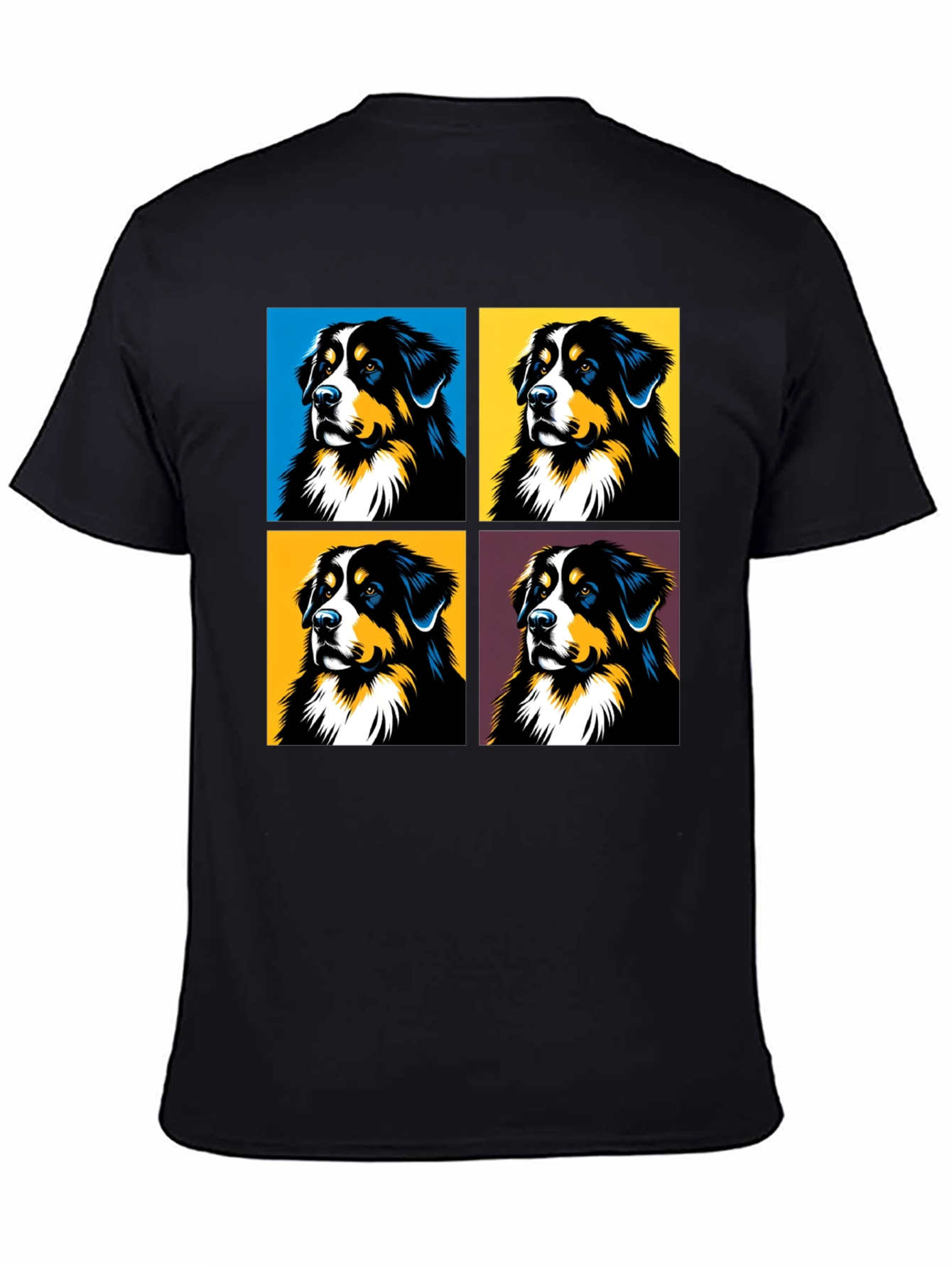 Black Dog Pop Art T-Shirt - Stylish Canine Tee view 4