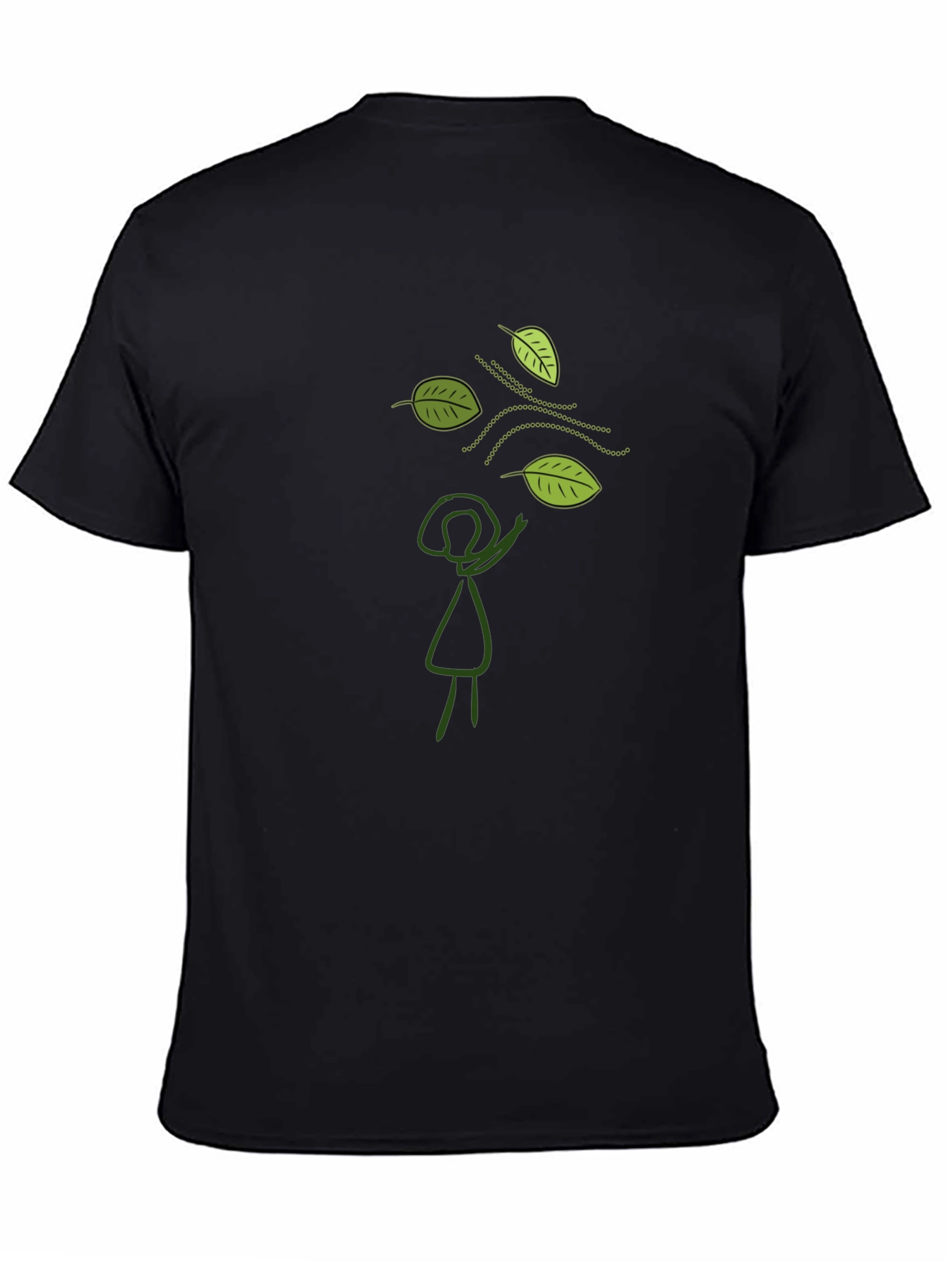 Black Nature Lover's Black T-Shirt view 4