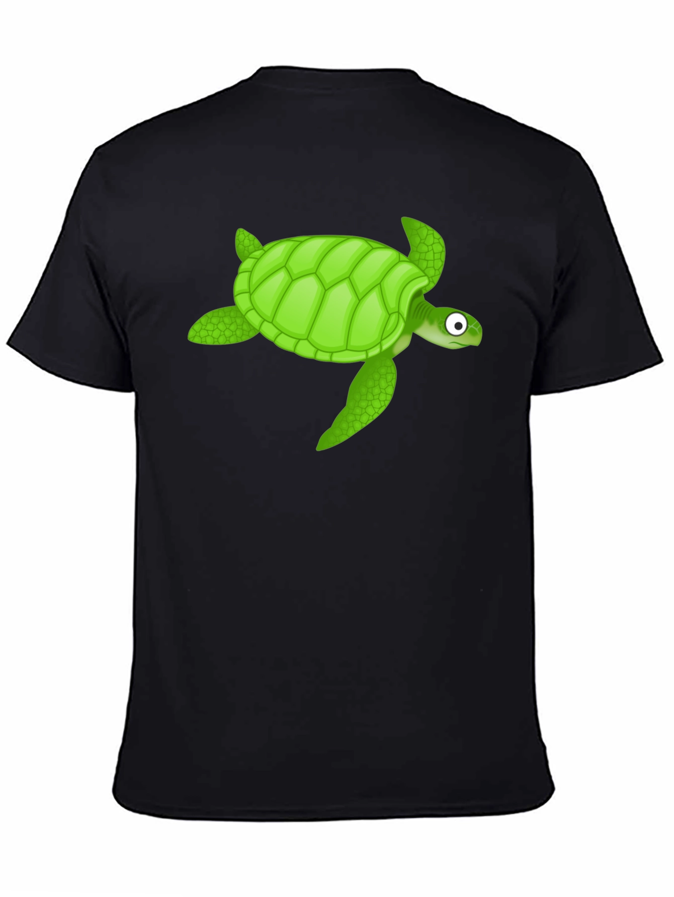 Black Turtle Graphic Black T-Shirt view 4
