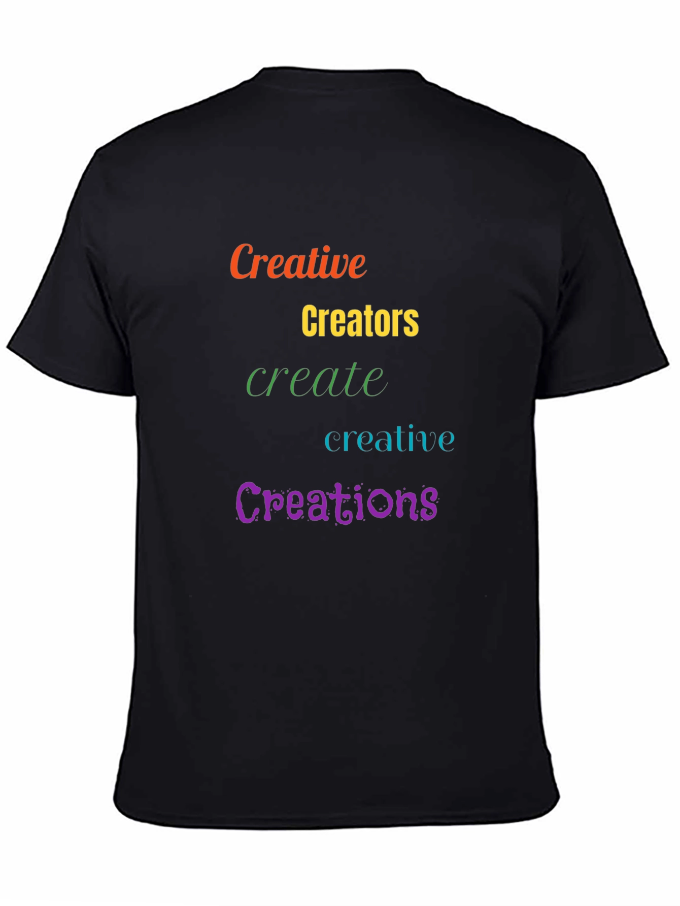 Black Creative Creations T-Shirt view 4