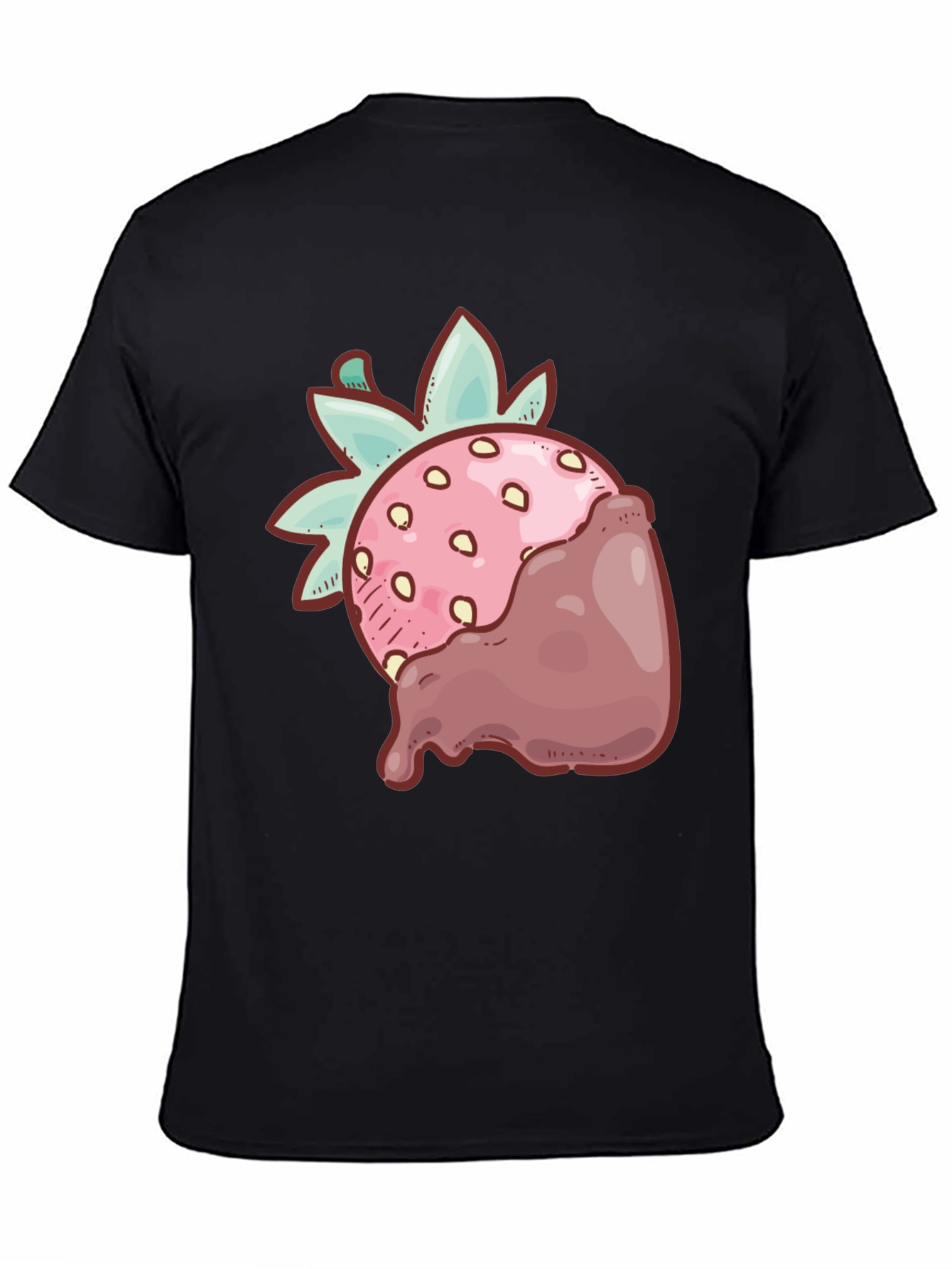 Black Strawberry Chocolate Dipped T-Shirt view 4
