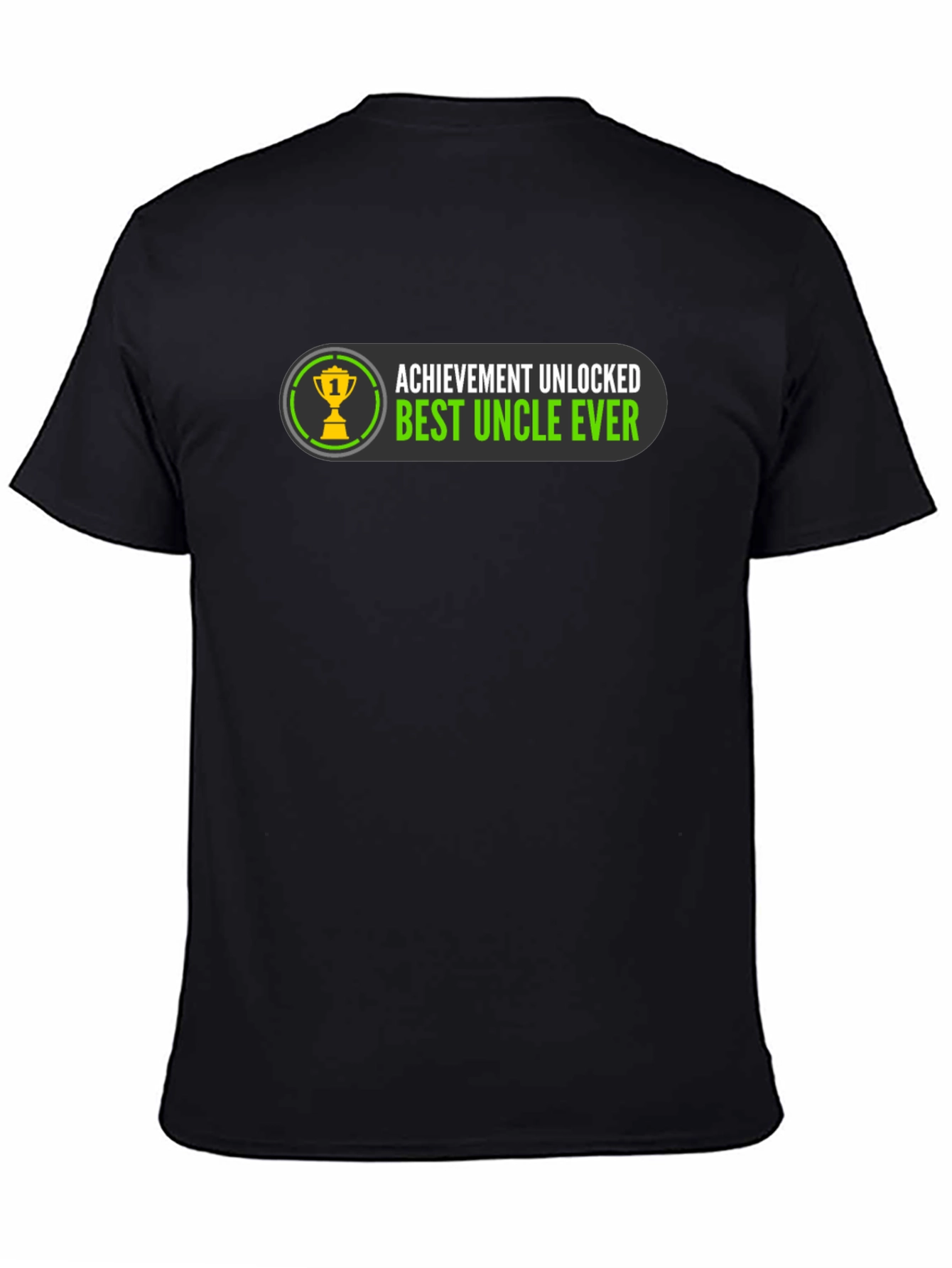 Black Achievement Unlocked Best Uncle Ever T-Shirt view 4