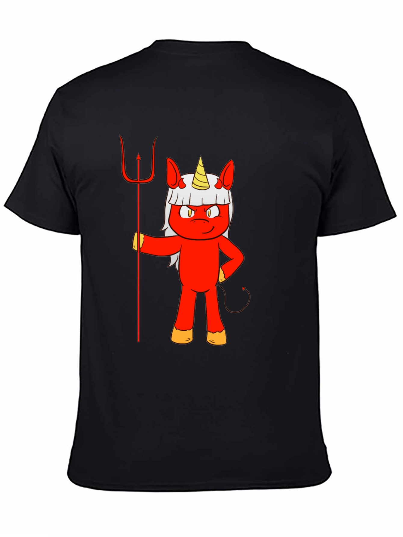Devil Unicorn Graphic T-Shirt - 4