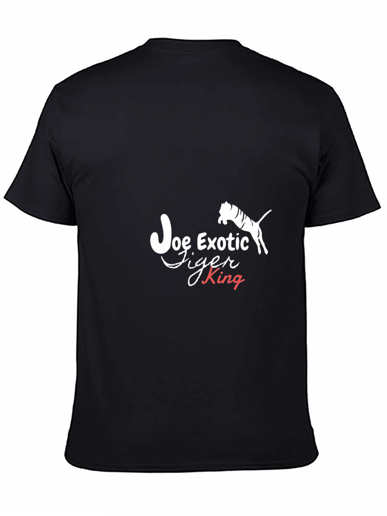 Black Joe Exotic Tiger King Graphic T-Shirt - Black view 4
