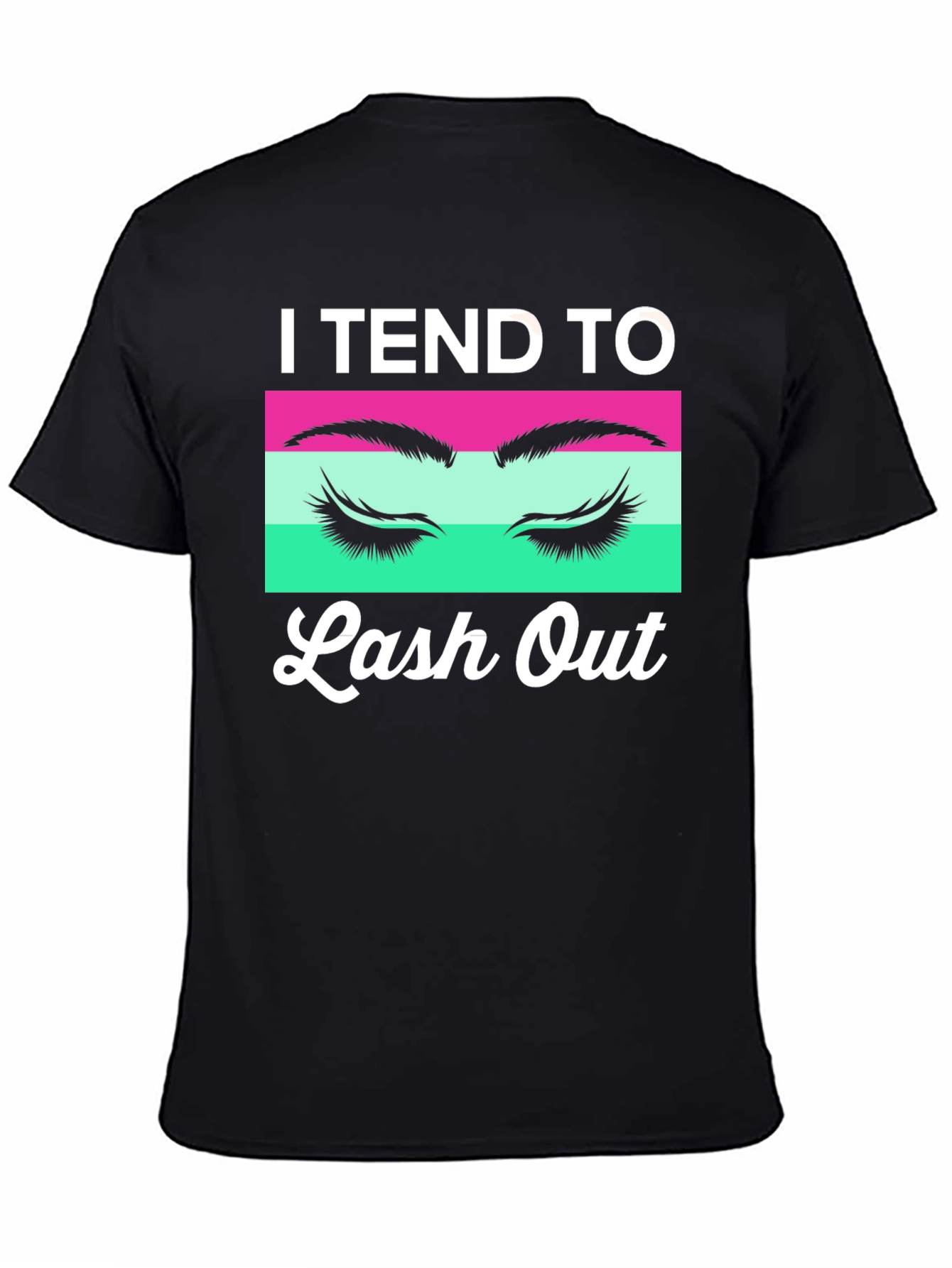 Black I Tend To Lash Out Graphic Tee view 4