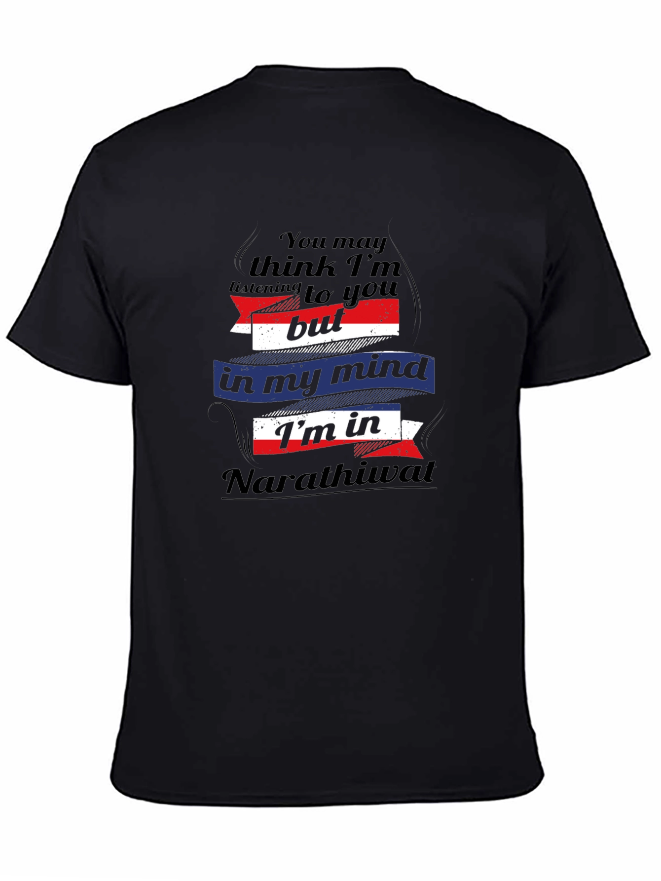 Black Narathiwat Mind T-Shirt: Travel Lover Gift view 4