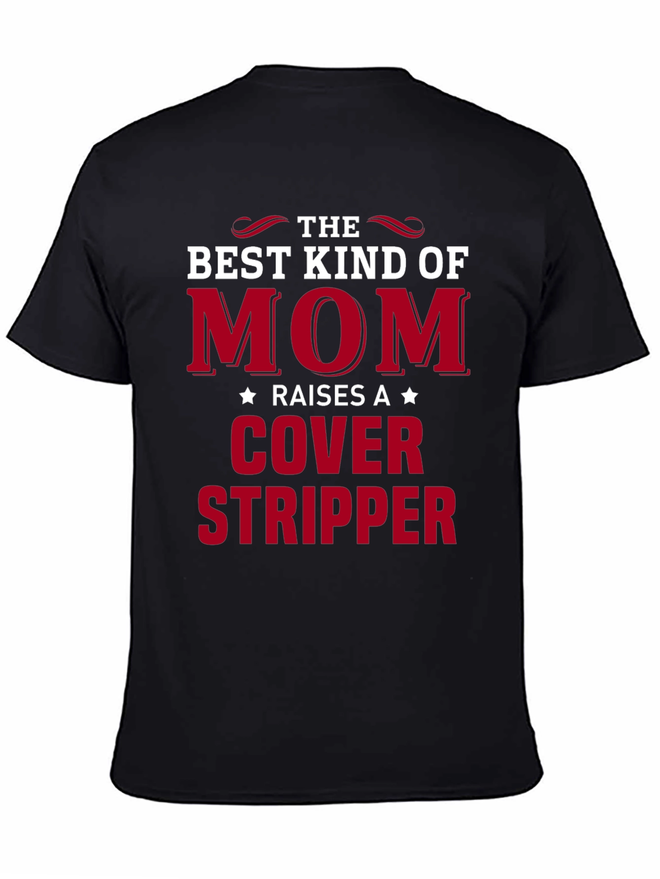 Black Mom Cover Stripper Graphic Tee view 4