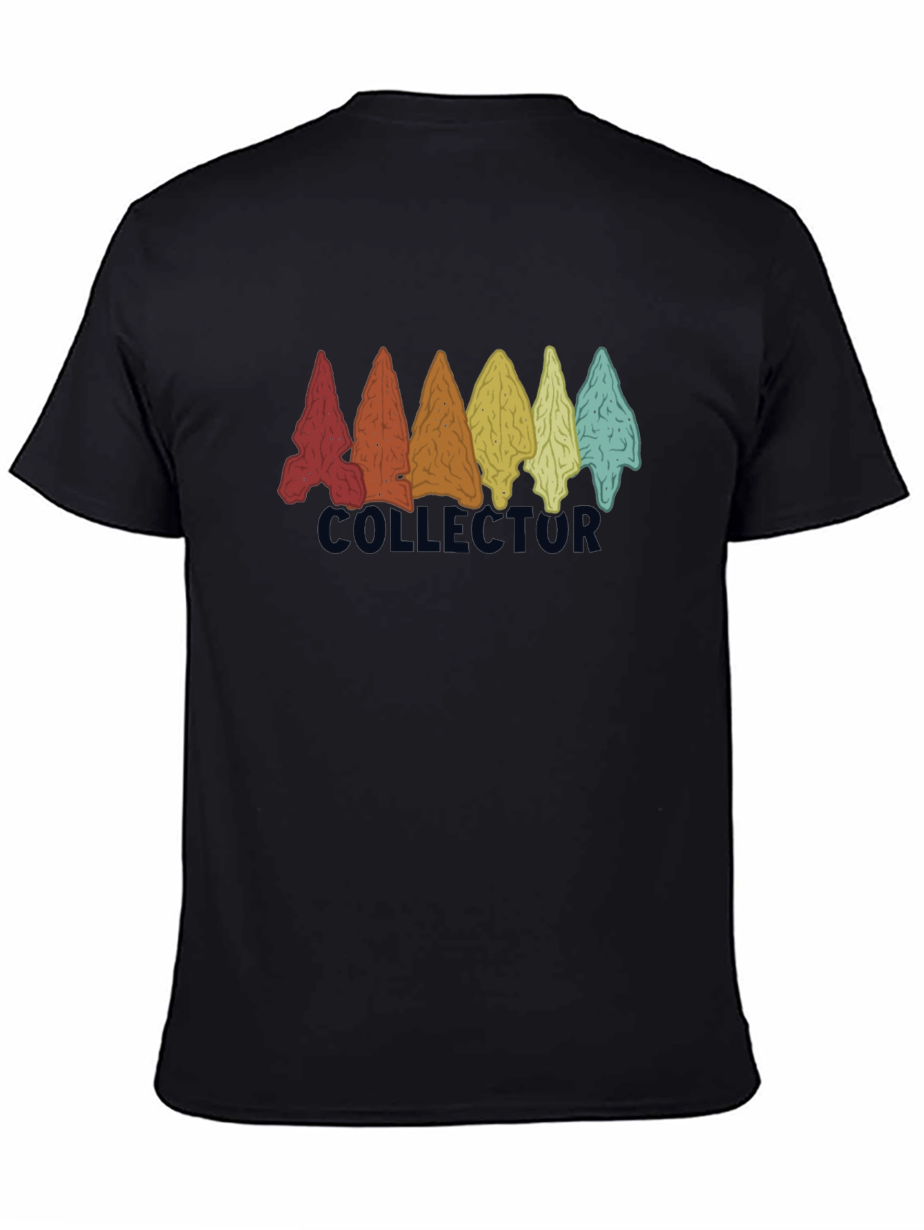 Black Collector Arrowhead T-Shirt | Unique Graphic Tee view 4