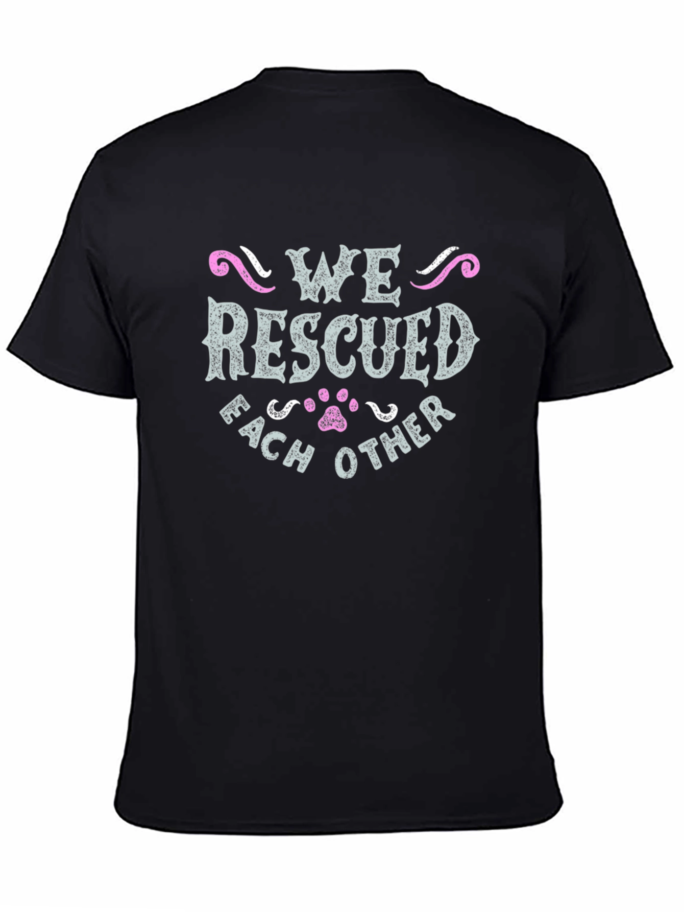 We Rescued Each Other Graphic Tee - Black - 4