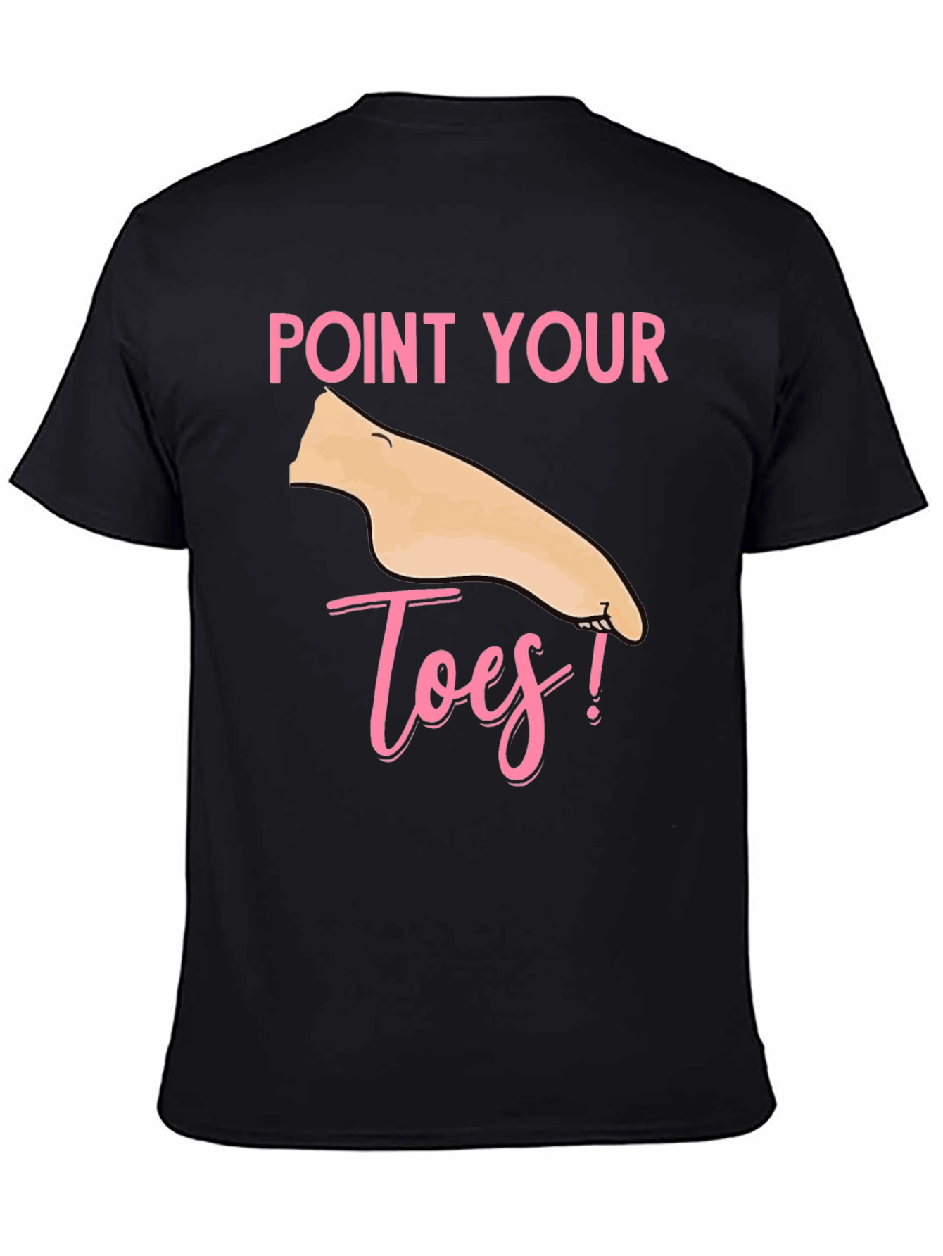 Black Point Your Toes T-Shirt - Fun & Unique! view 4