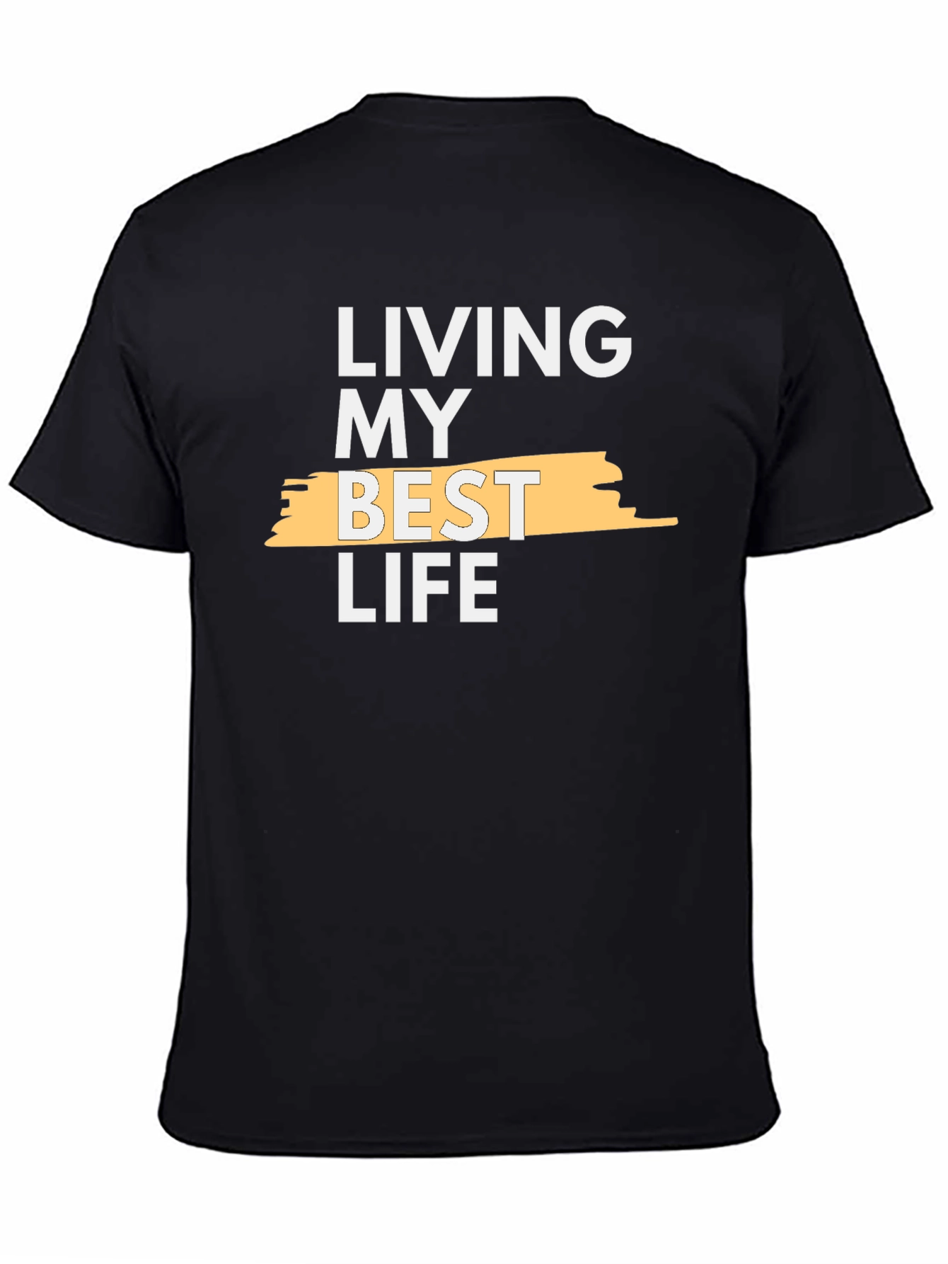Black Living My Best Life Graphic T-Shirt view 4