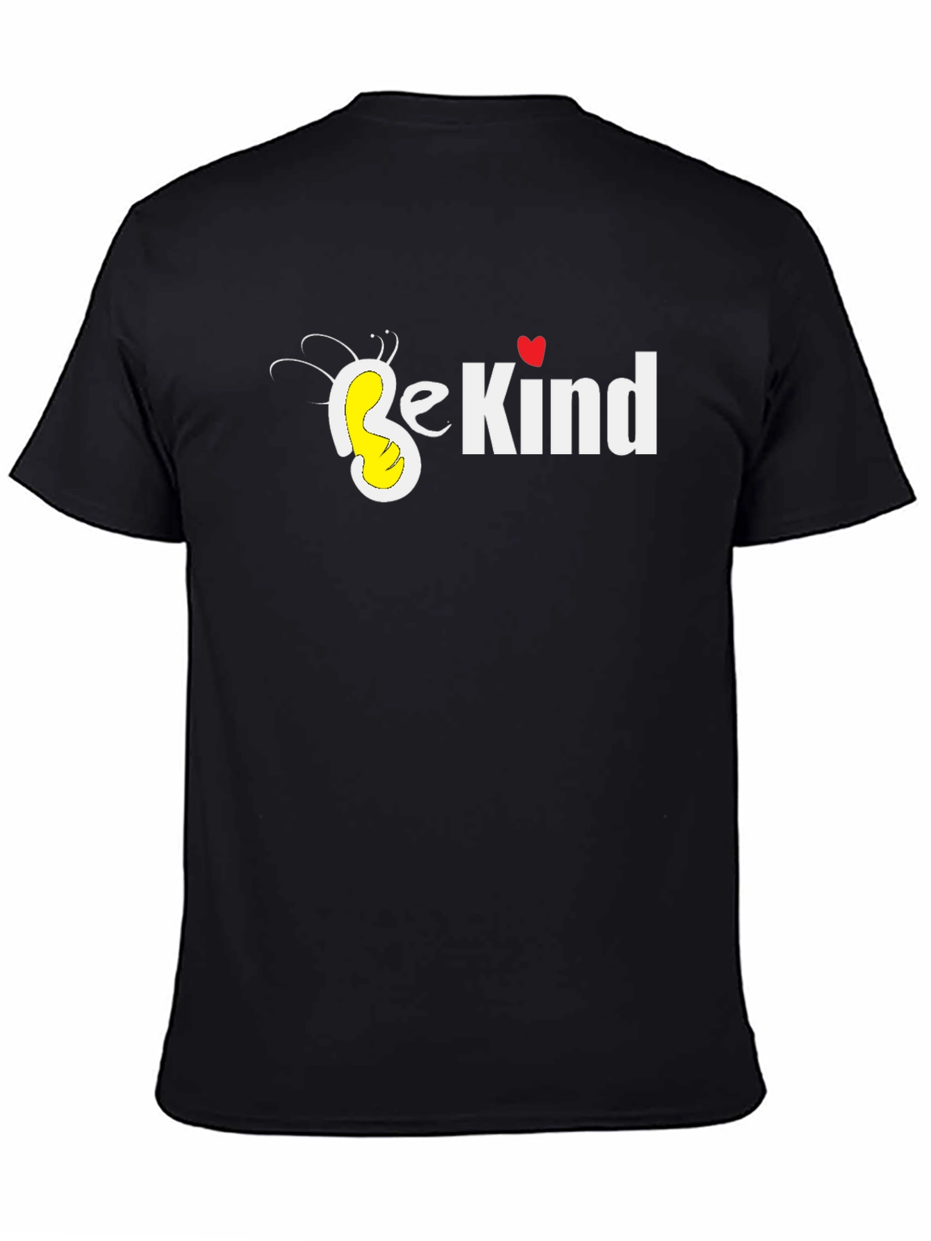 Black Be Kind Bee Heart Black T-Shirt view 4