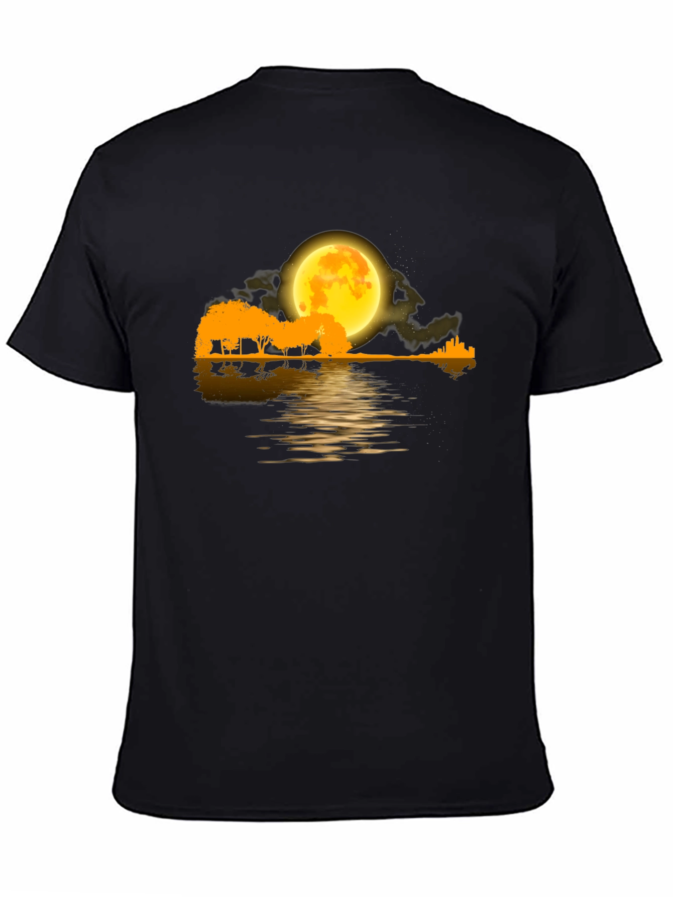 Black Moonlight Guitar T-Shirt view 4