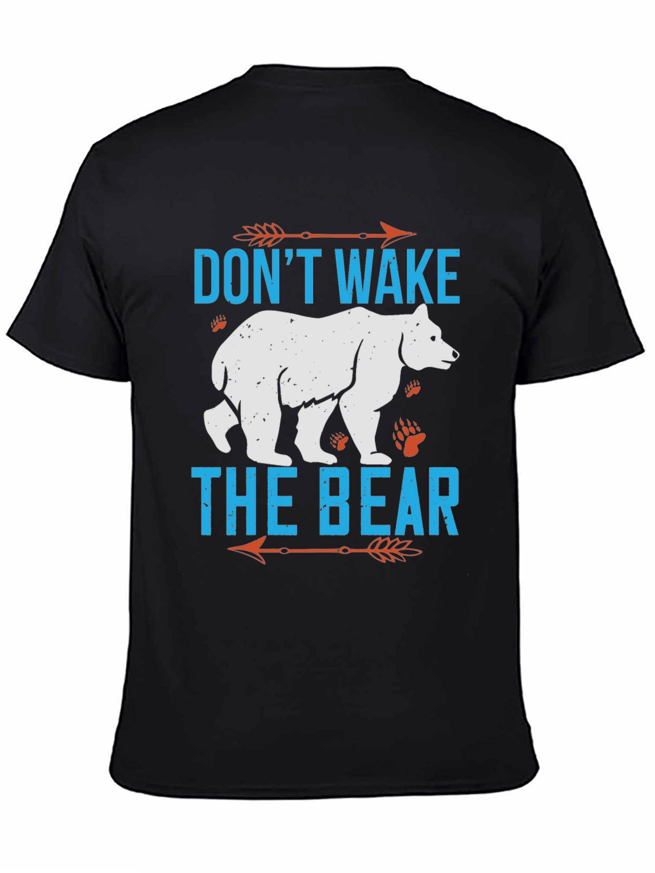 Black Don't Wake the Bear Graphic T-Shirt view 4