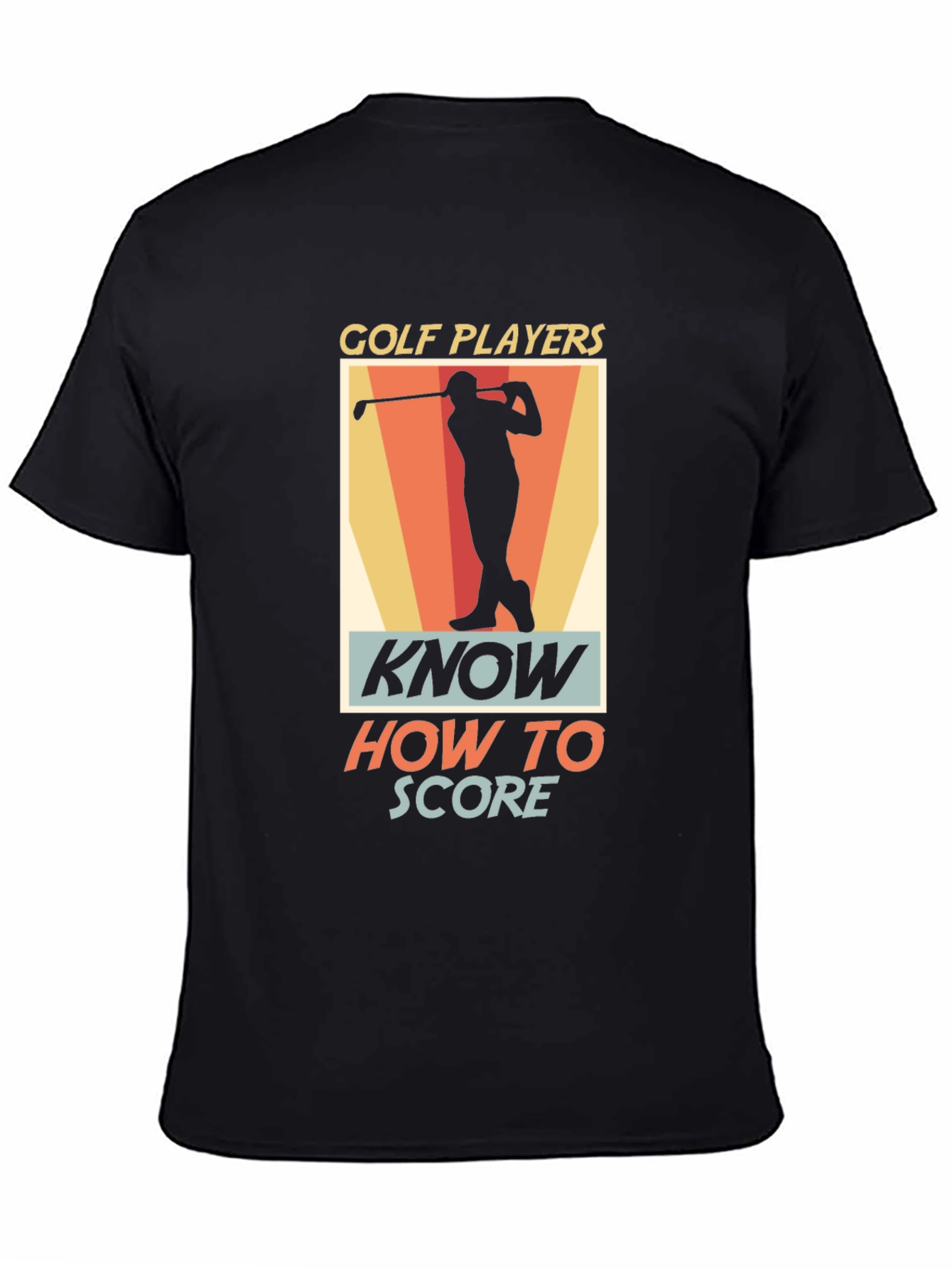 Black Golf Players Know How to Score Graphic T-Shirt view 4