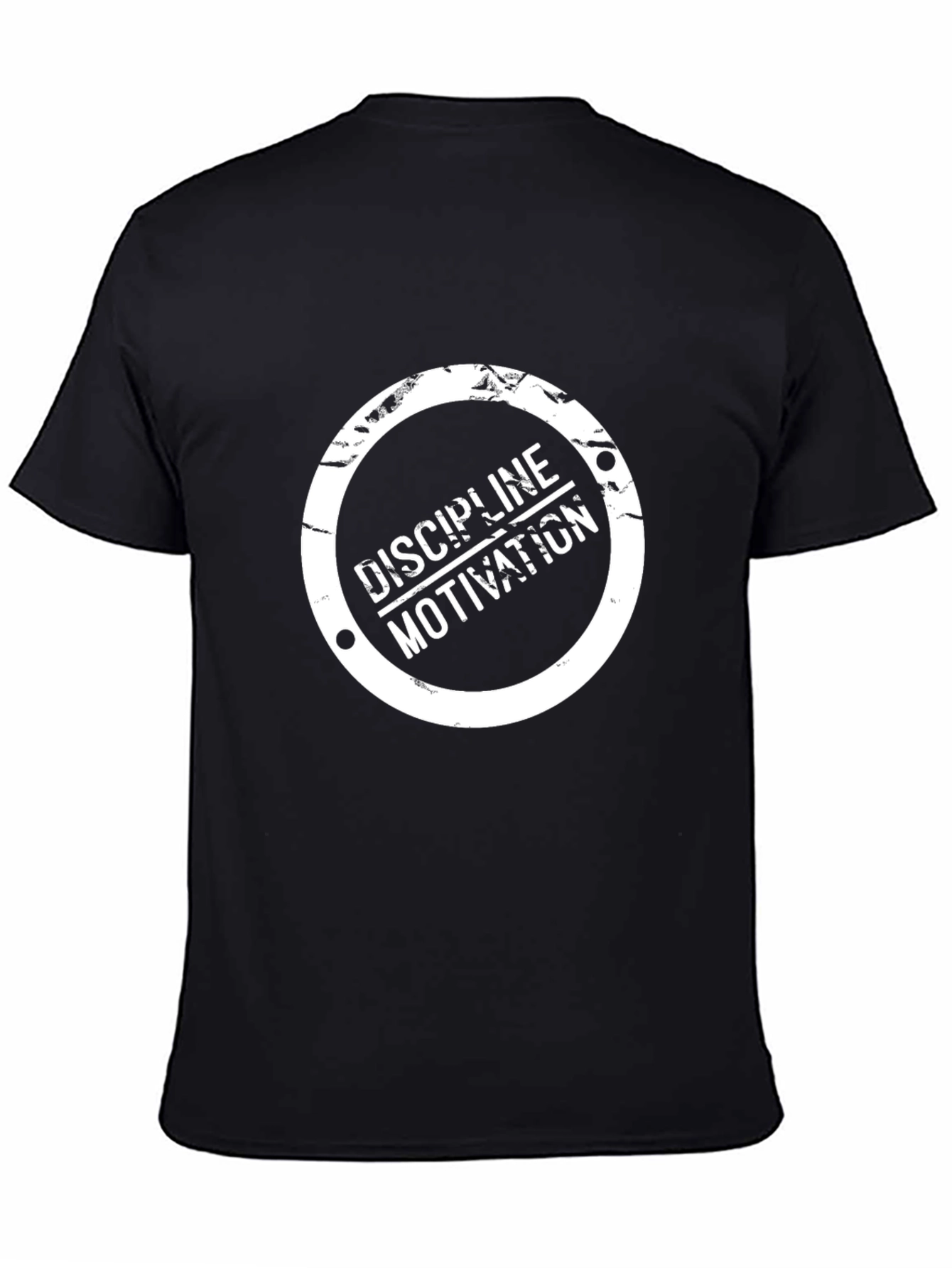 Black Discipline Motivation Graphic Tee view 4