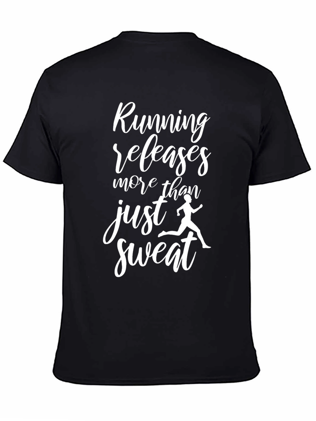Black Running Releases More Than Sweat Black T-Shirt view 4