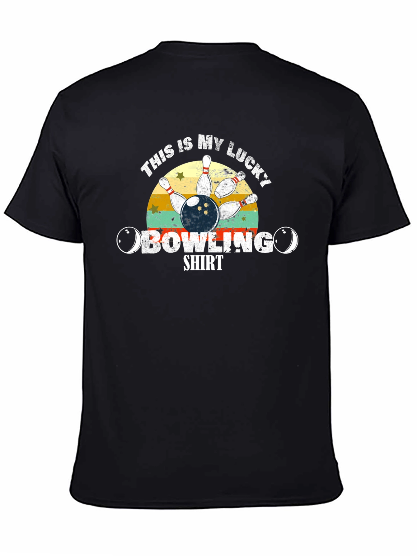 Black Lucky Bowling Shirt view 4