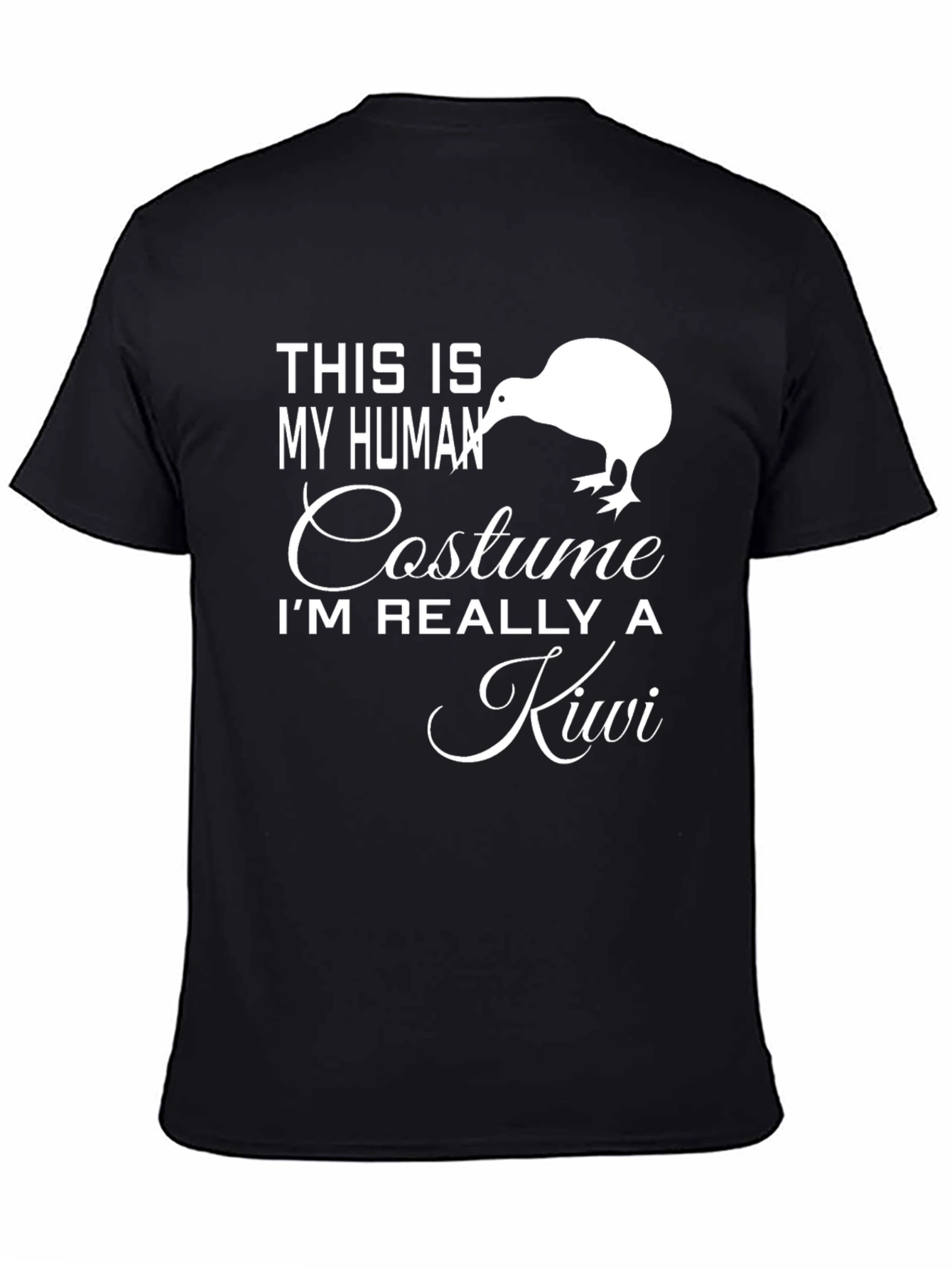 Black Human Costume - Kiwi T-Shirt view 4