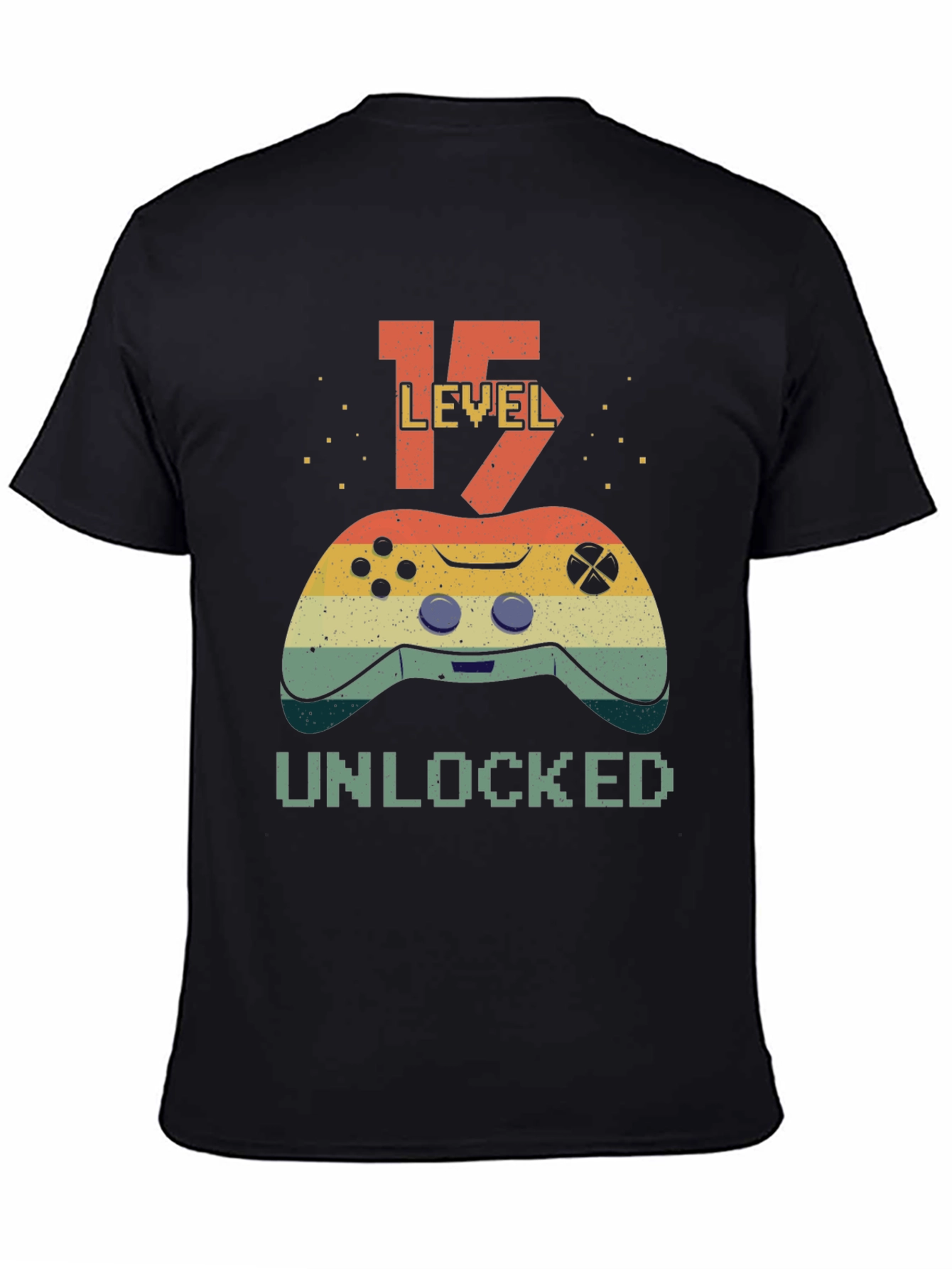 Level 15 Unlocked T-Shirt - Gamer Birthday Tee - 4