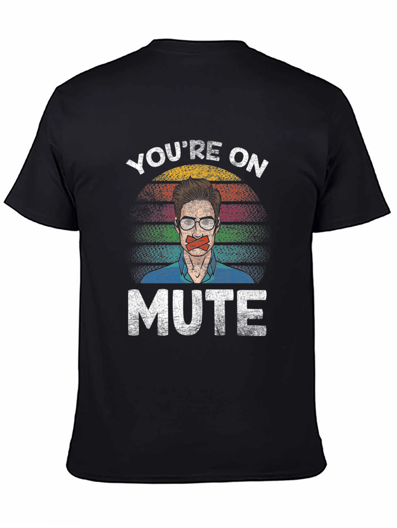 Black You're on Mute Graphic T-Shirt view 4