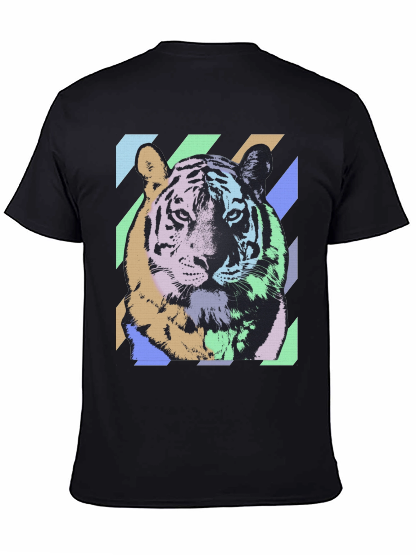 Black Tiger Graphic T-Shirt - Bold & Colorful Design view 4