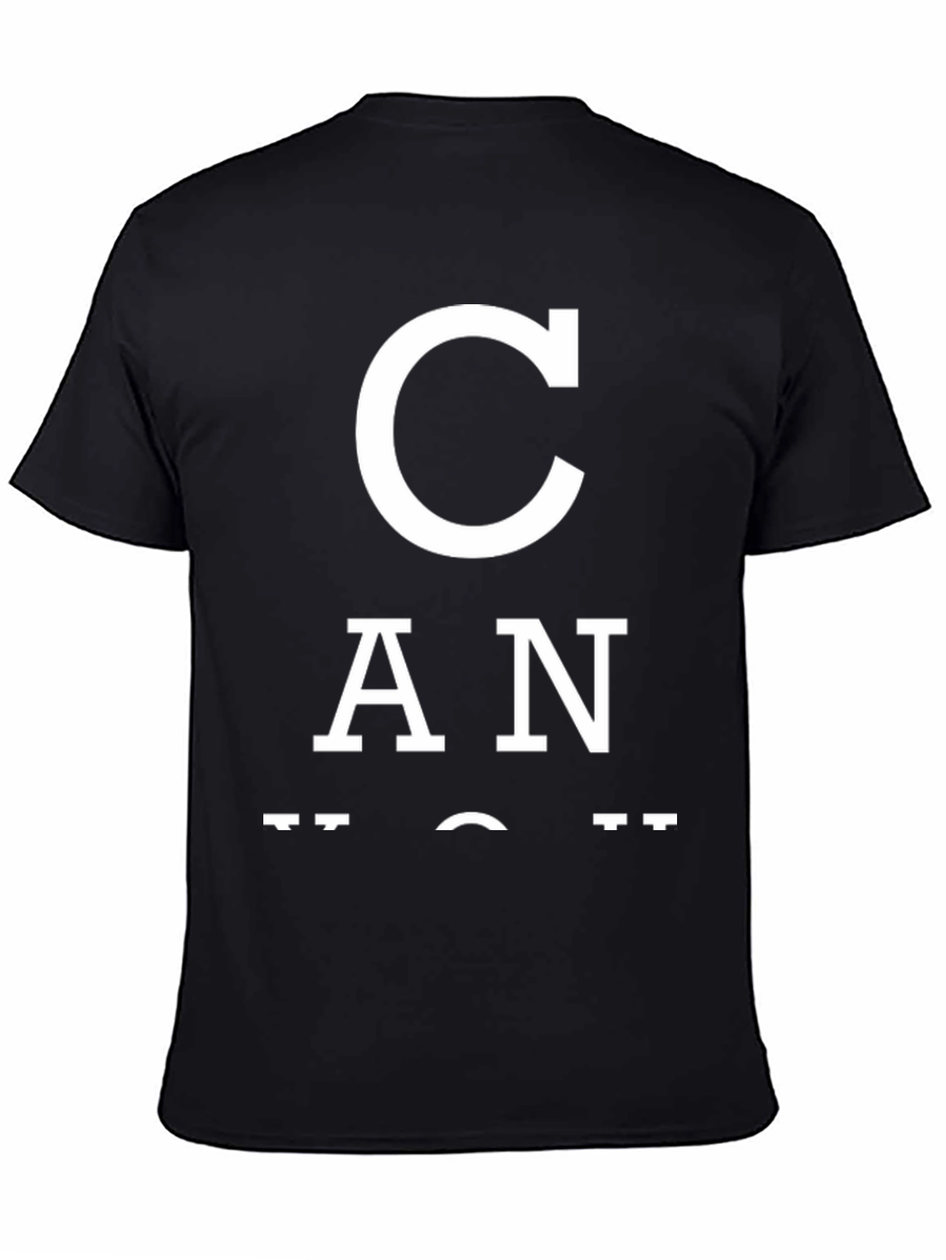 Black Can You Read This Graphic T-Shirt view 4