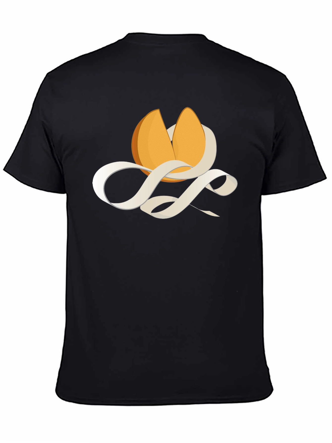 Black Fortune Cookie Graphic Tee - Mens Black T-Shirt view 4